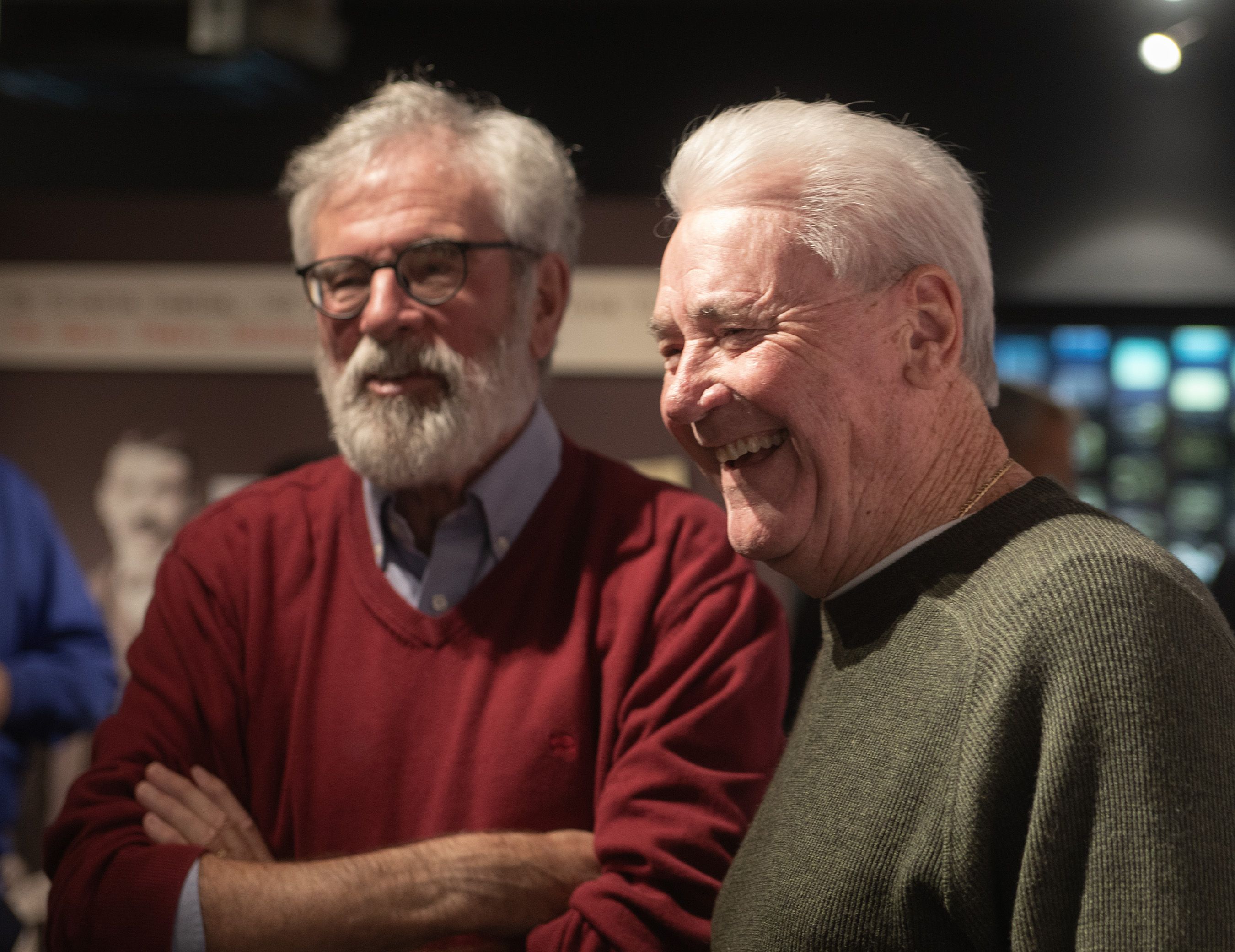 VISIT: Gerry Adams with US union leader Terry O’Sullivan