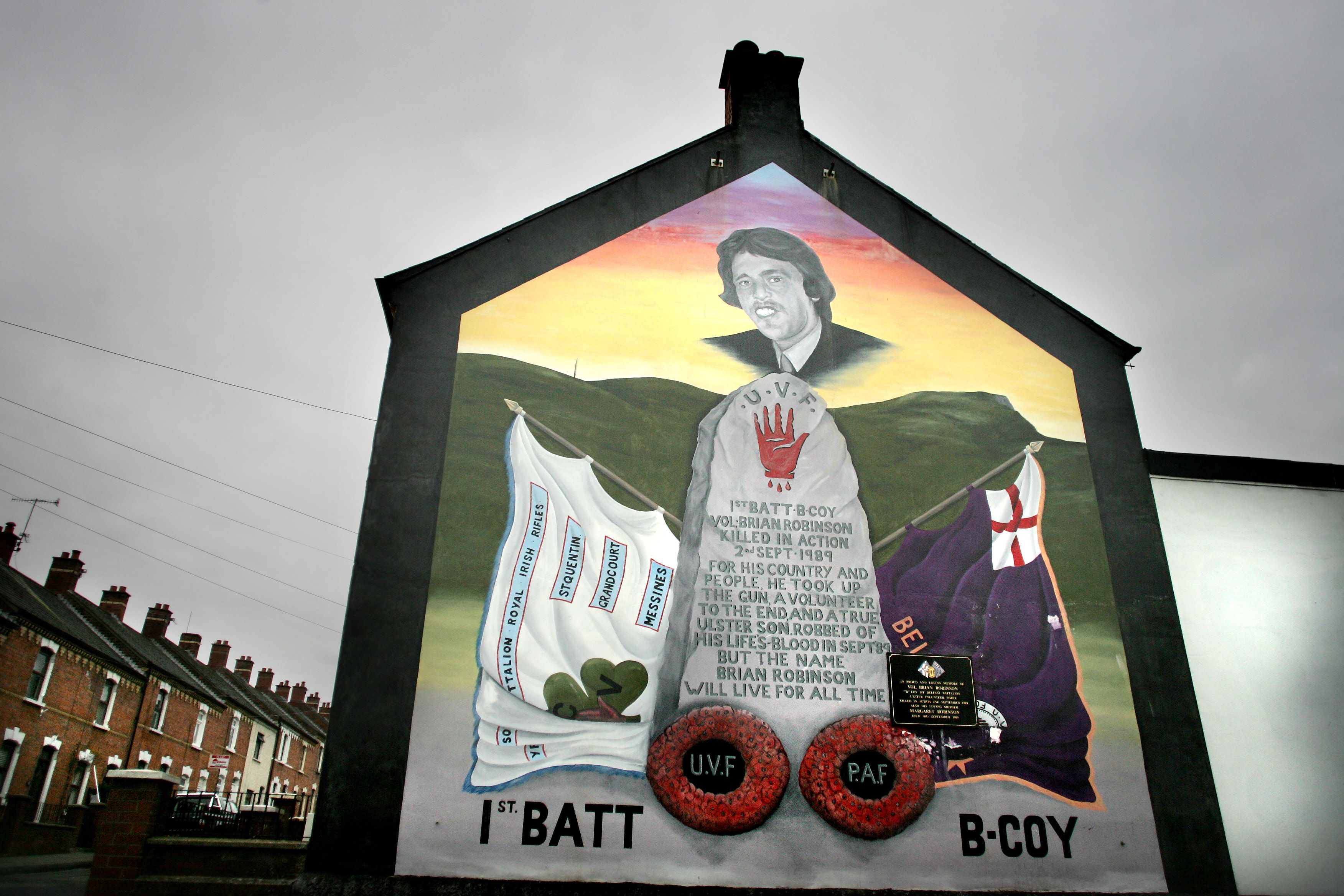 STAKEHOLDERS: A UVF mural in the Woodvale district
