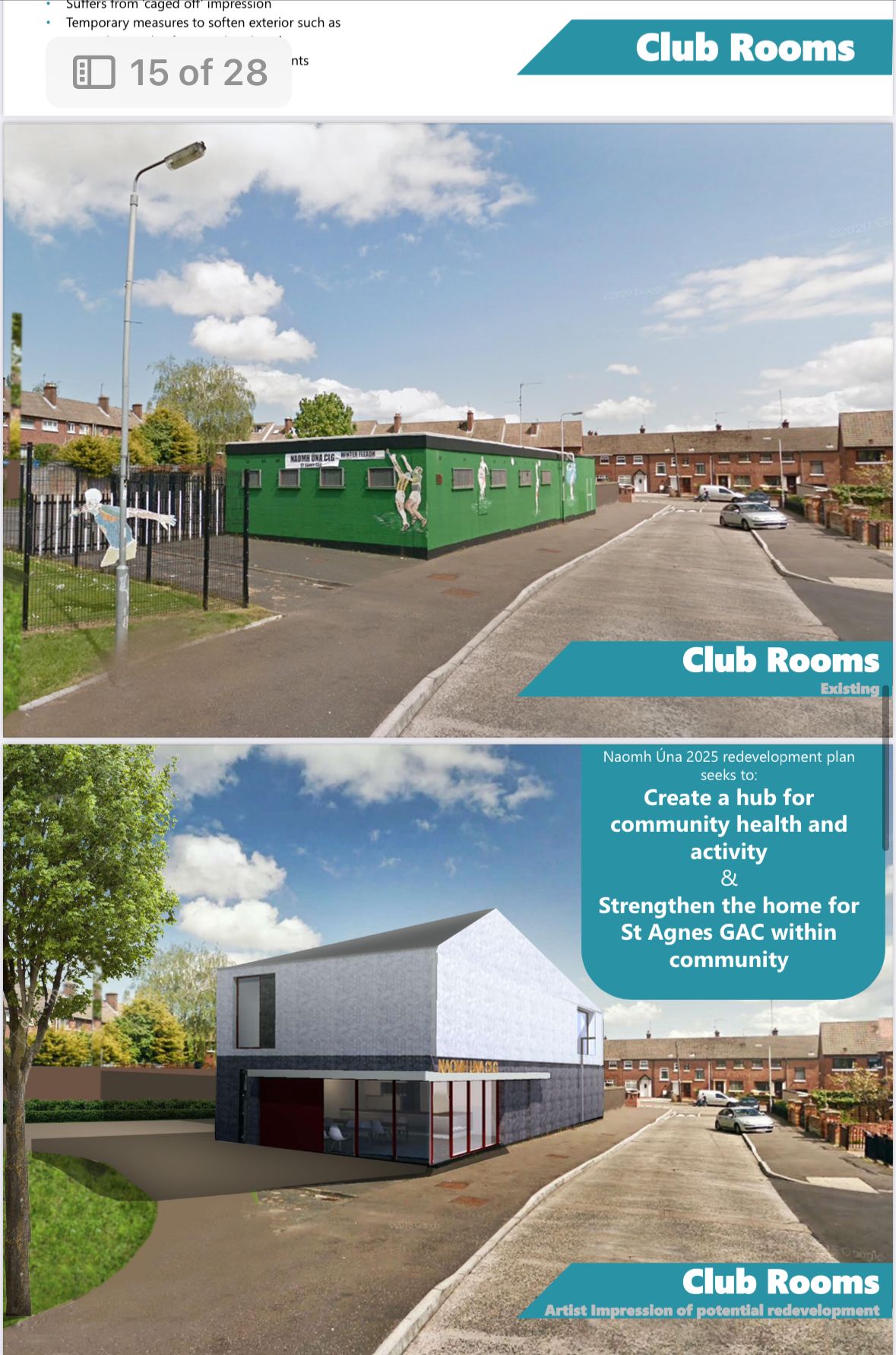 A new clubhouse will replace the current one