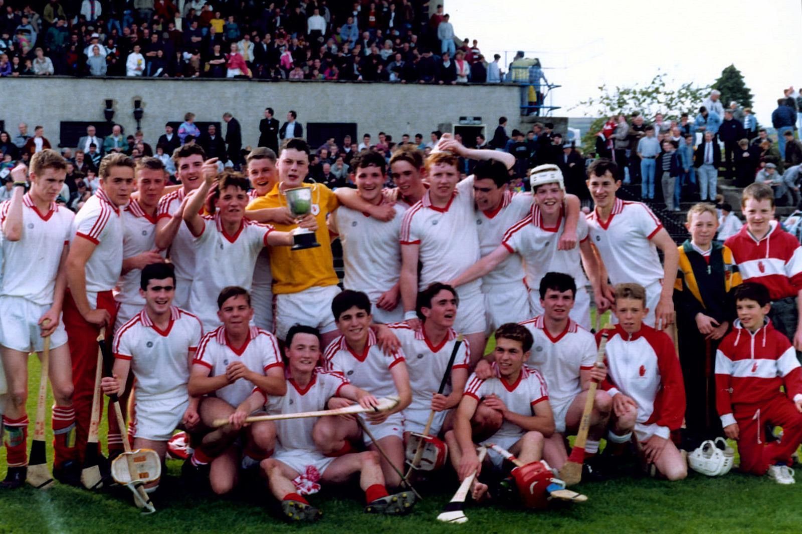 Lámh Dhearg minor hurling champions of 1992. Daryl is in the back row, right of goalkeeper Gary Agnew,  RIP