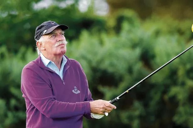 EYE ON THE BALL: Dermot Desmond spotted golfing with Rory McIlroy on deadline day