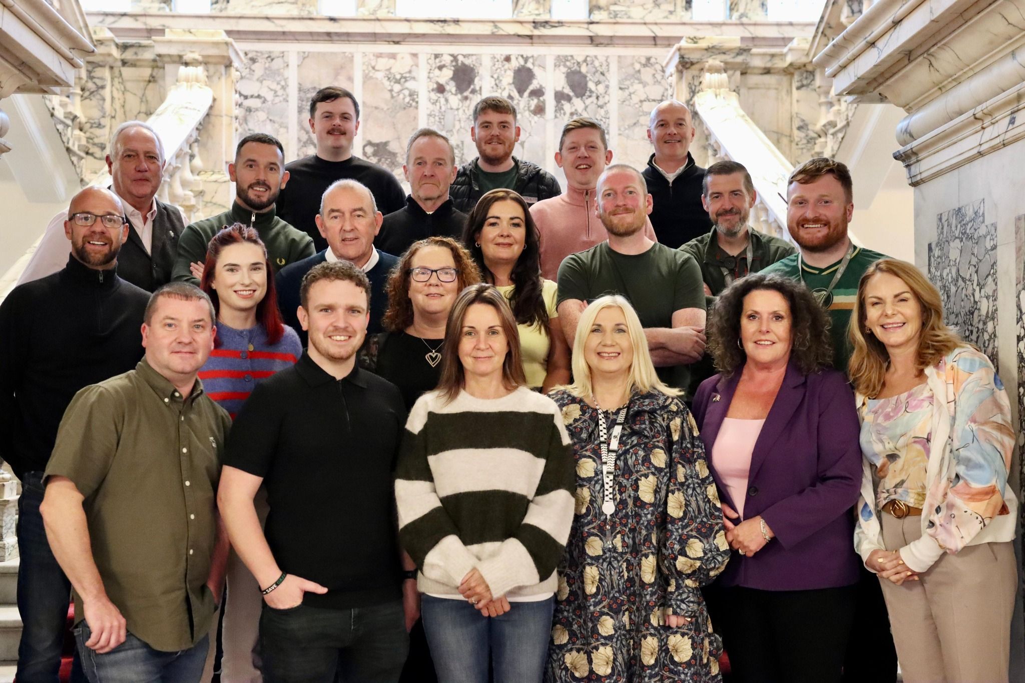 Sinn Féin councillors in Belfast City Hall last night