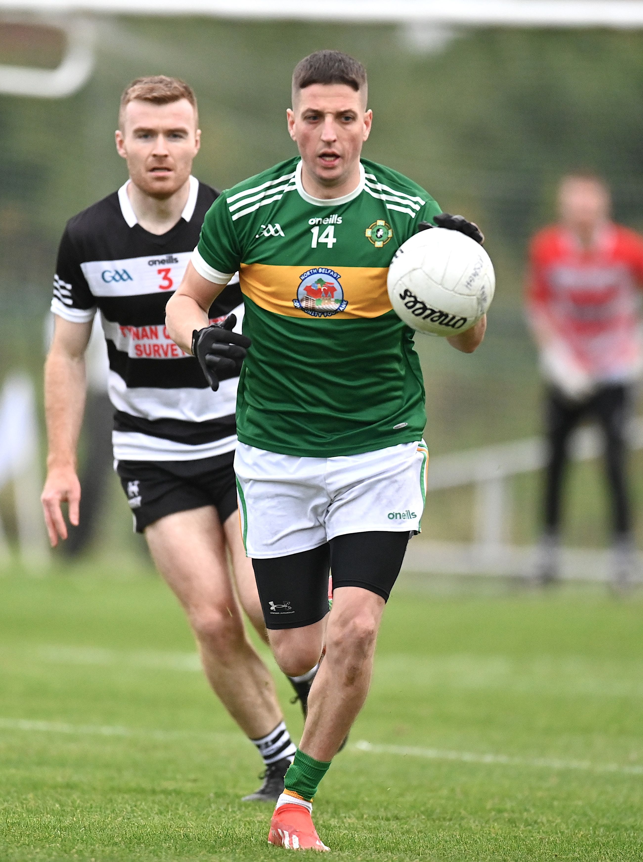 Liam Deegan showed a great ability to score dragging Pearse's to the Junior final