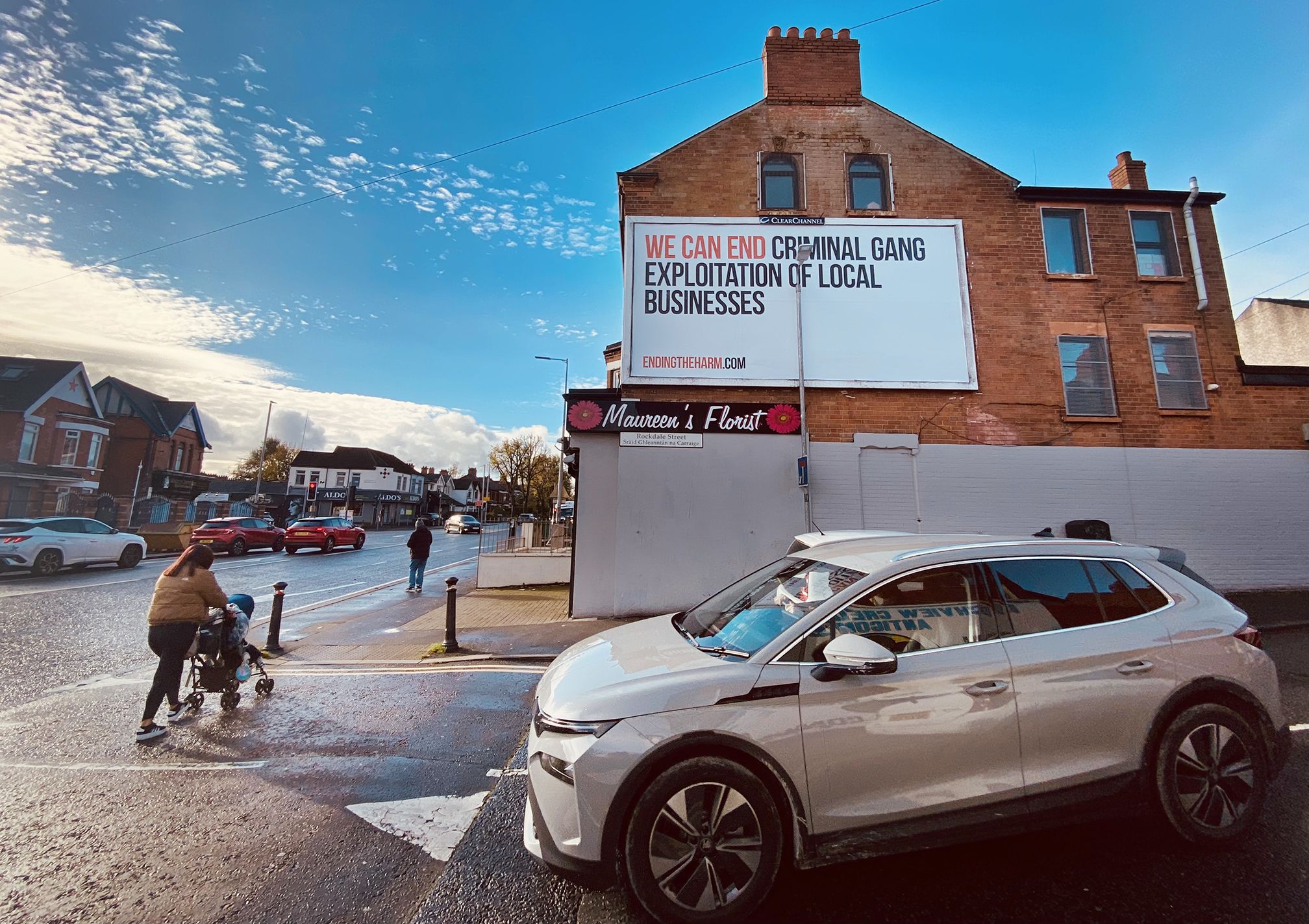 A billboard on the Falls Road