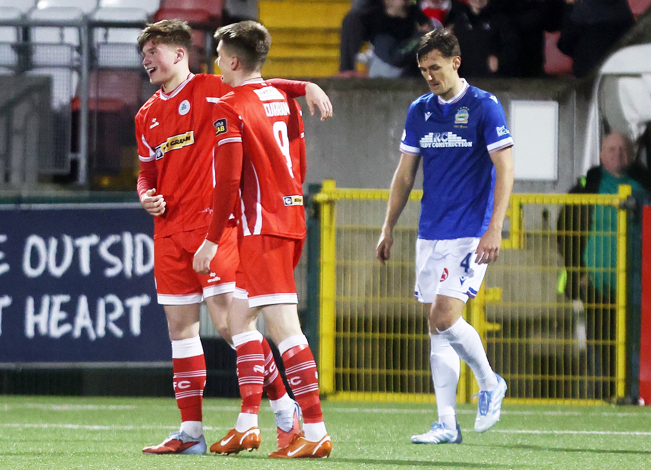 Cliftonville struck four goals at solitude on Tuesday night