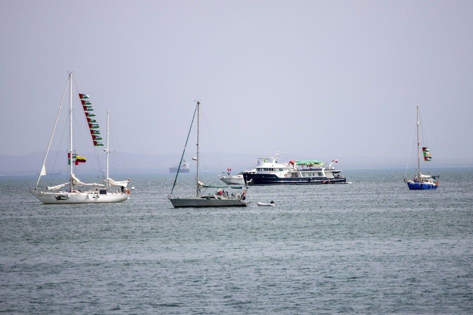 EN ROUTE: Senator Chris Andrews is on his way to Gaza with the flotilla