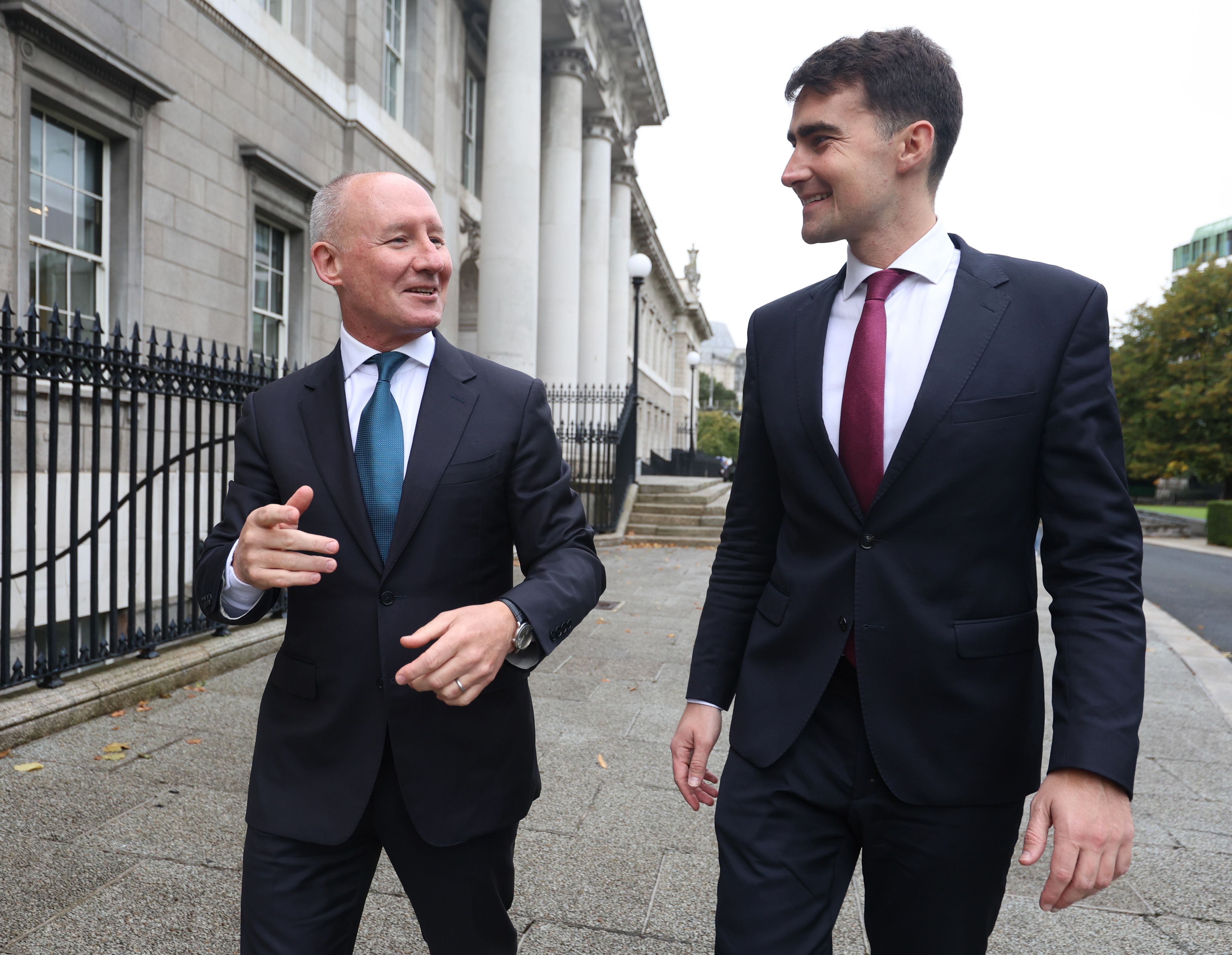 THE WAY WE WERE: Jim Gavin (left) in happier times with FF director of elections Jack Chambers, the man credited with throwing the former Dublin coach under the bus