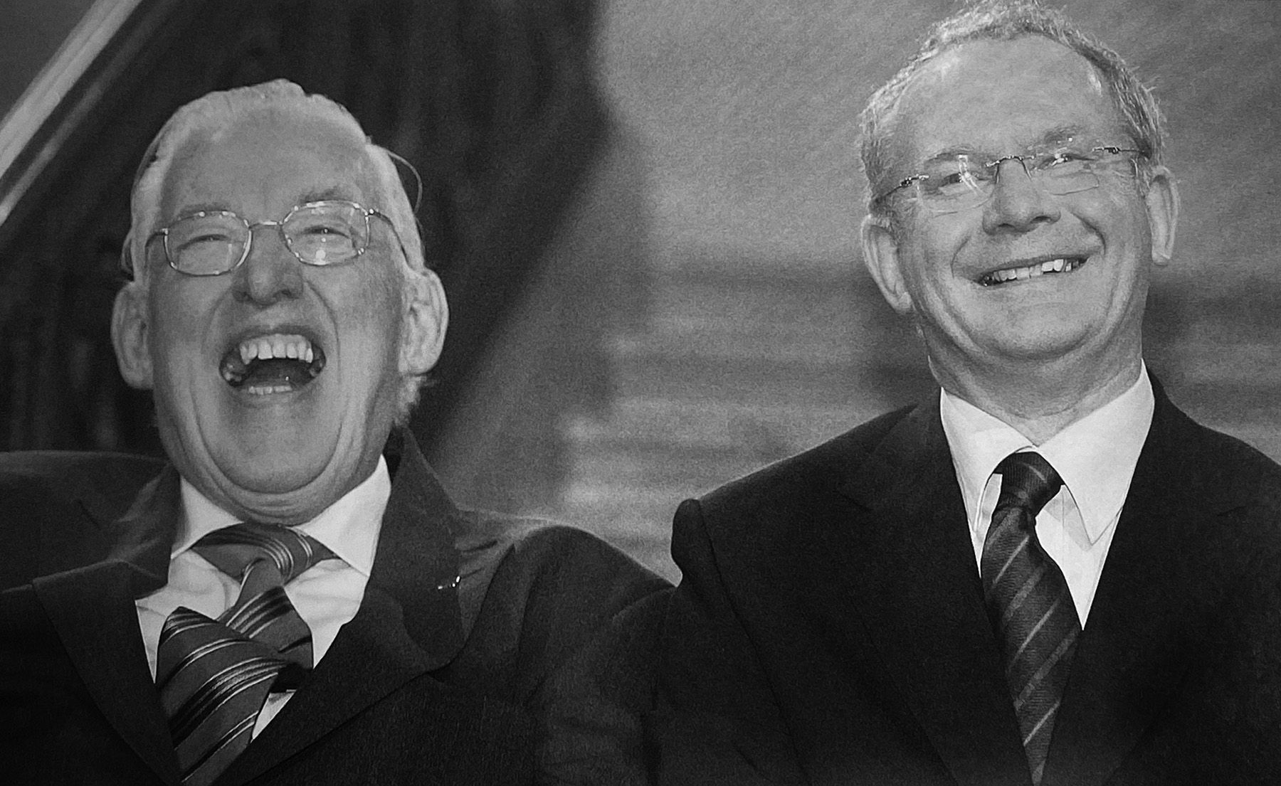 CHUCKLE BROTHERS: Martin McGuinness struck up a surprisingly cordial peace process relationship with Ian Paisley