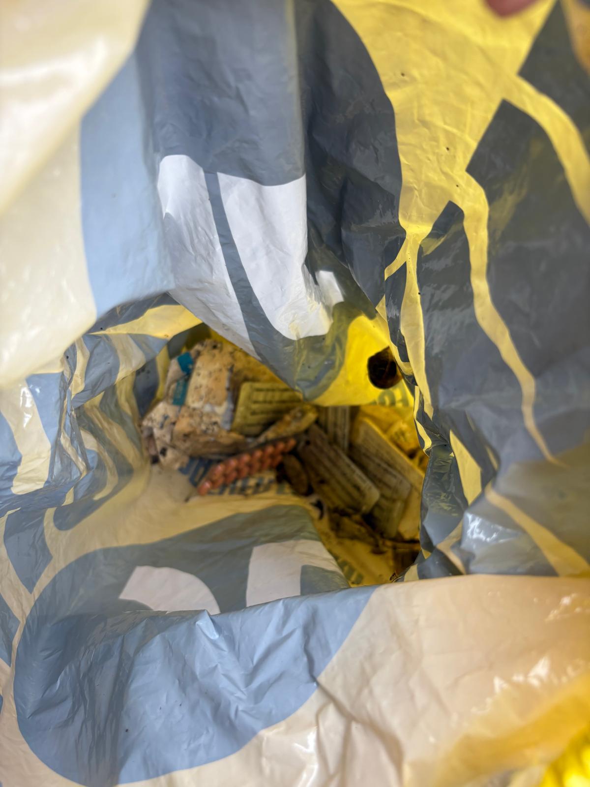 Some of the drug paraphernalia which Kathleen has picked up