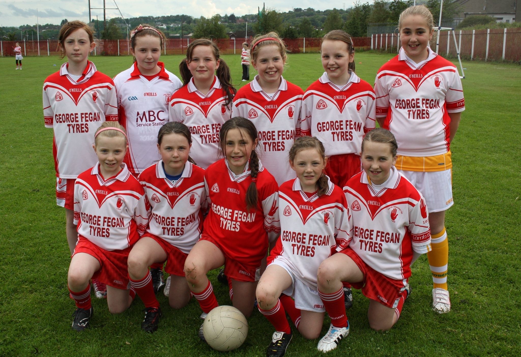 The first squad of Lámh Dhearg ladies kick-started 20 years ago