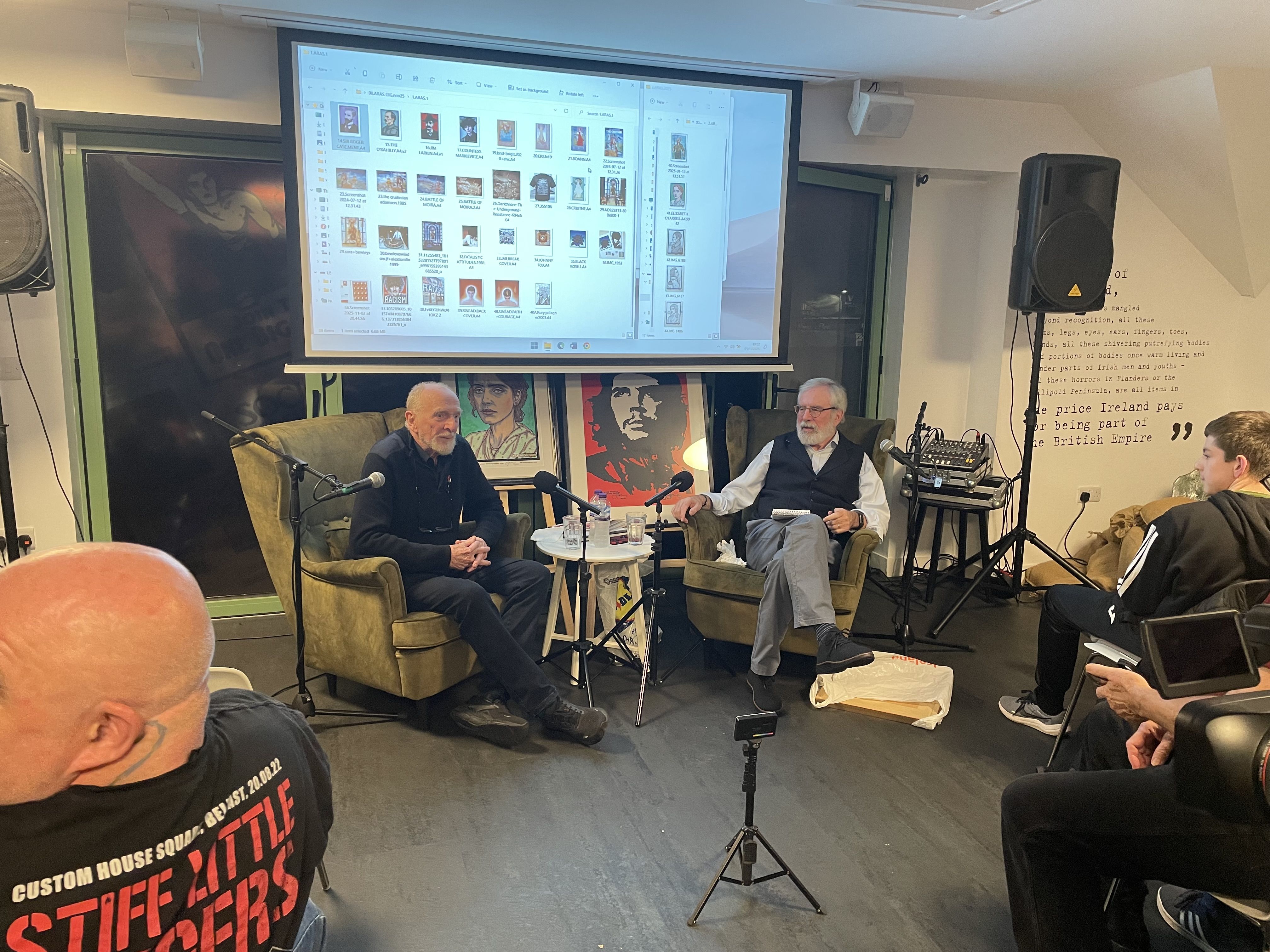 LIFE AND ART: Jim Fitzpatrick chats with Gerry Adams