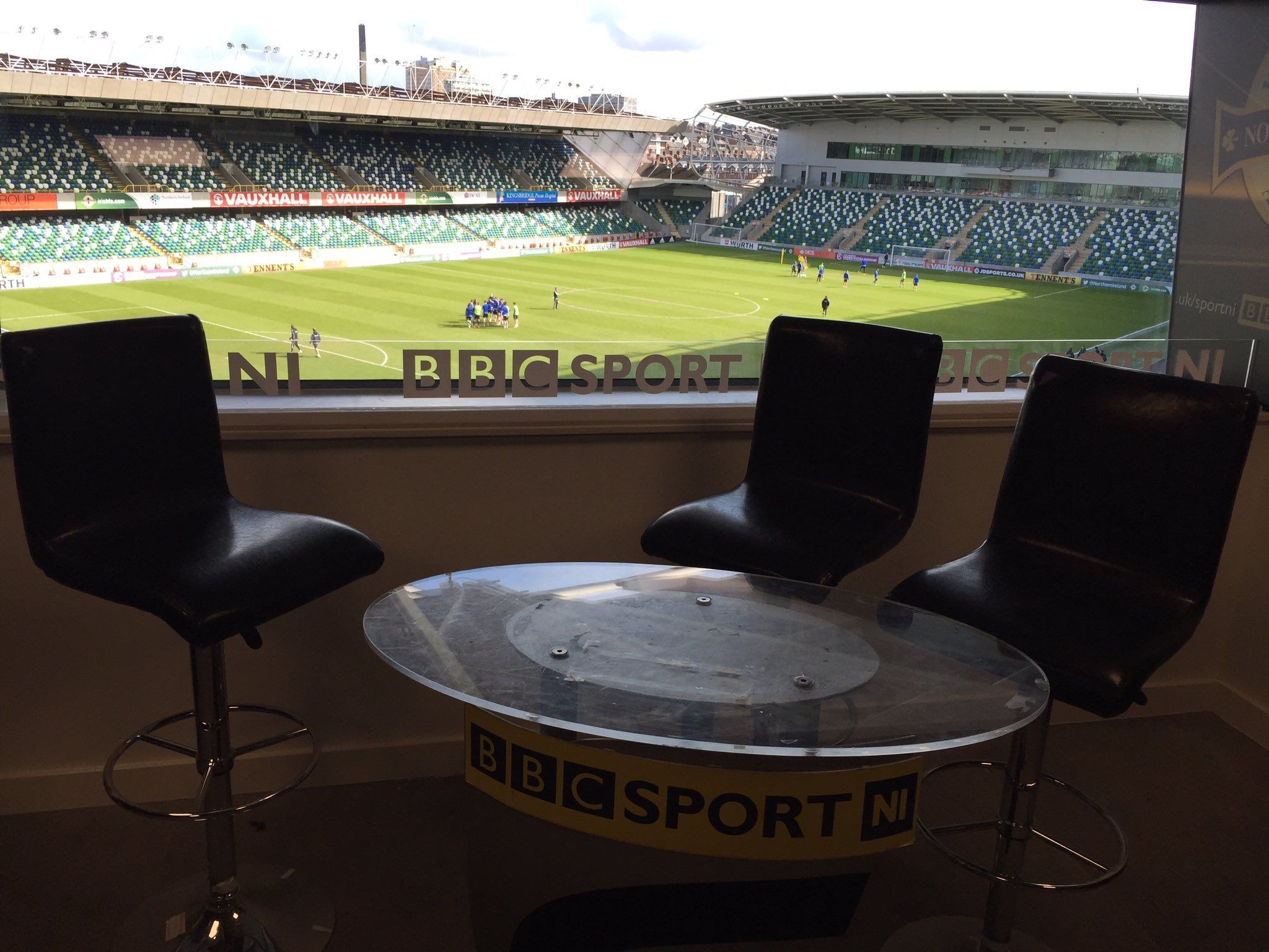 LOUD AND CLEAR: BBCNI's live coverage of Northern Ireland matches features GSTK being no-surrendered