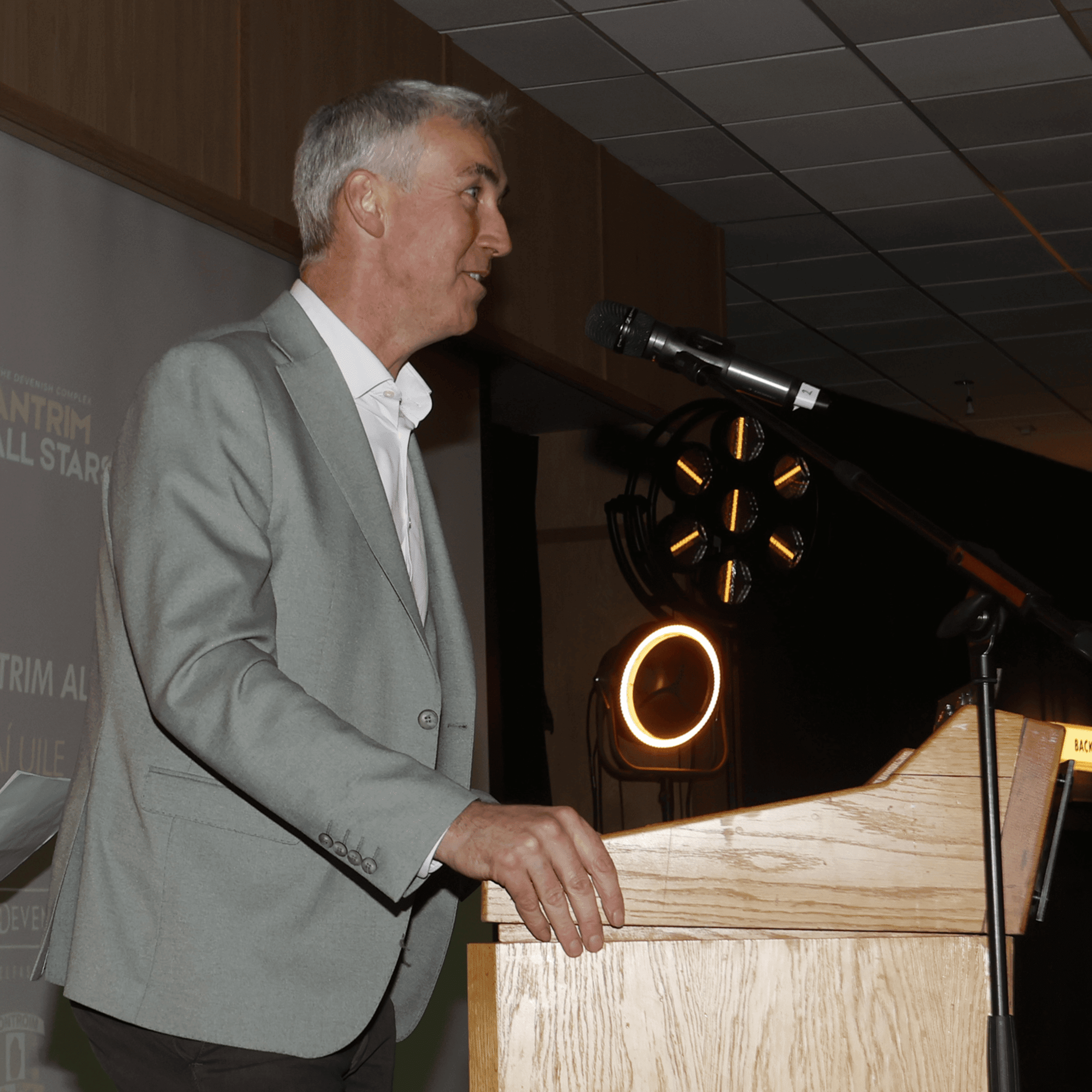 Seamus McMullan gets the night underway