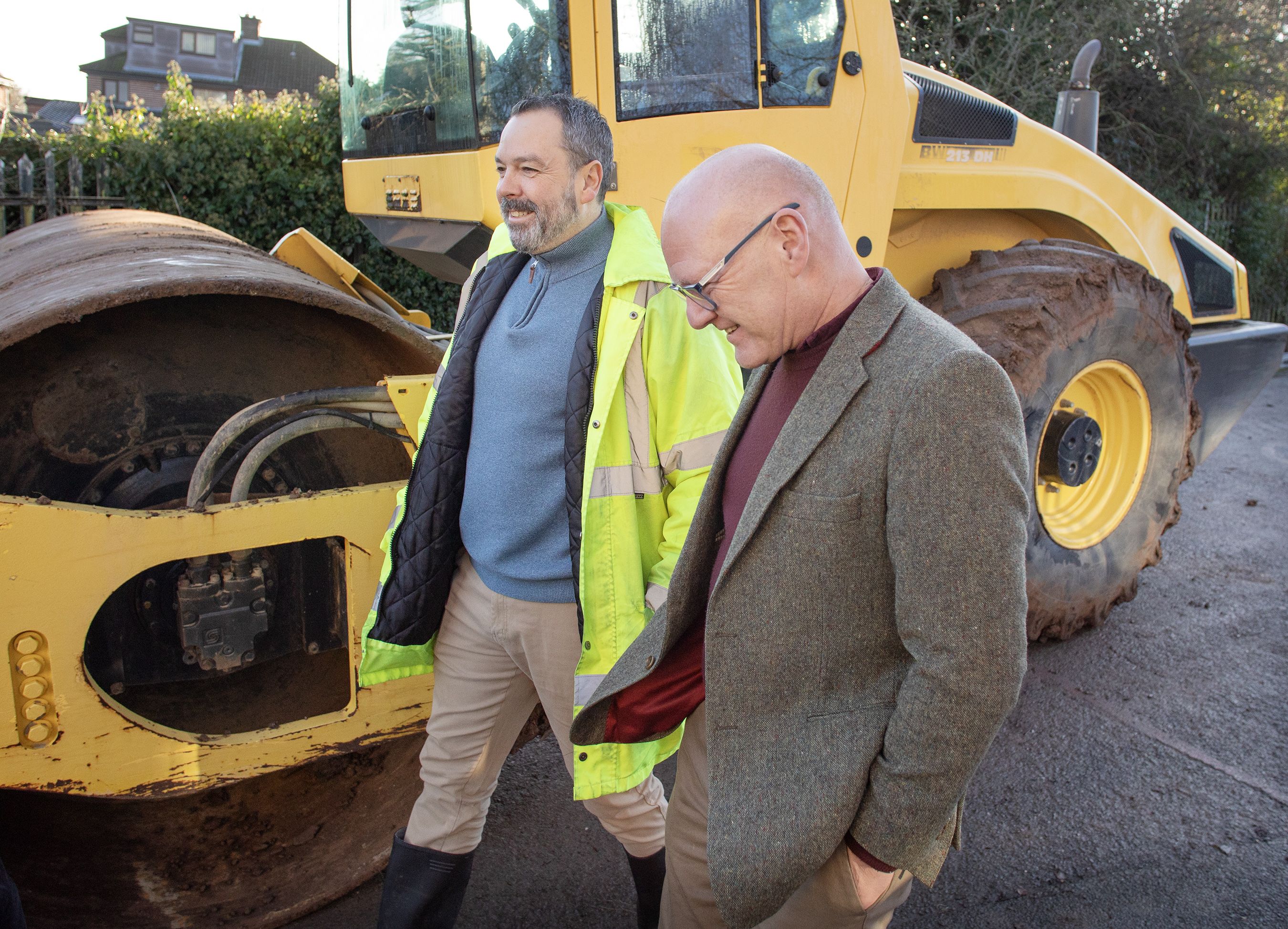 West Belfast MP Paul Maskey joins Séamus to check on the progress