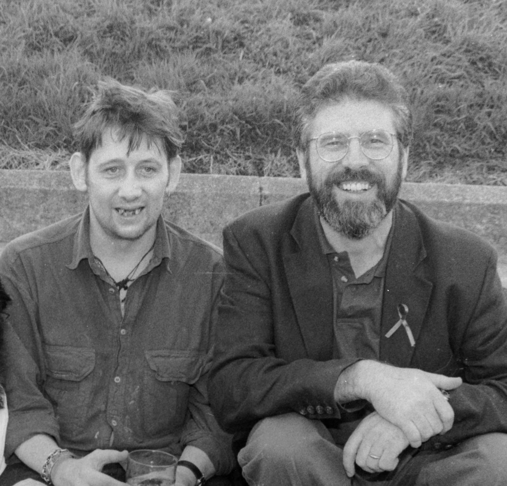 FRIENDS: Shane MacGowan and Gerry Adams