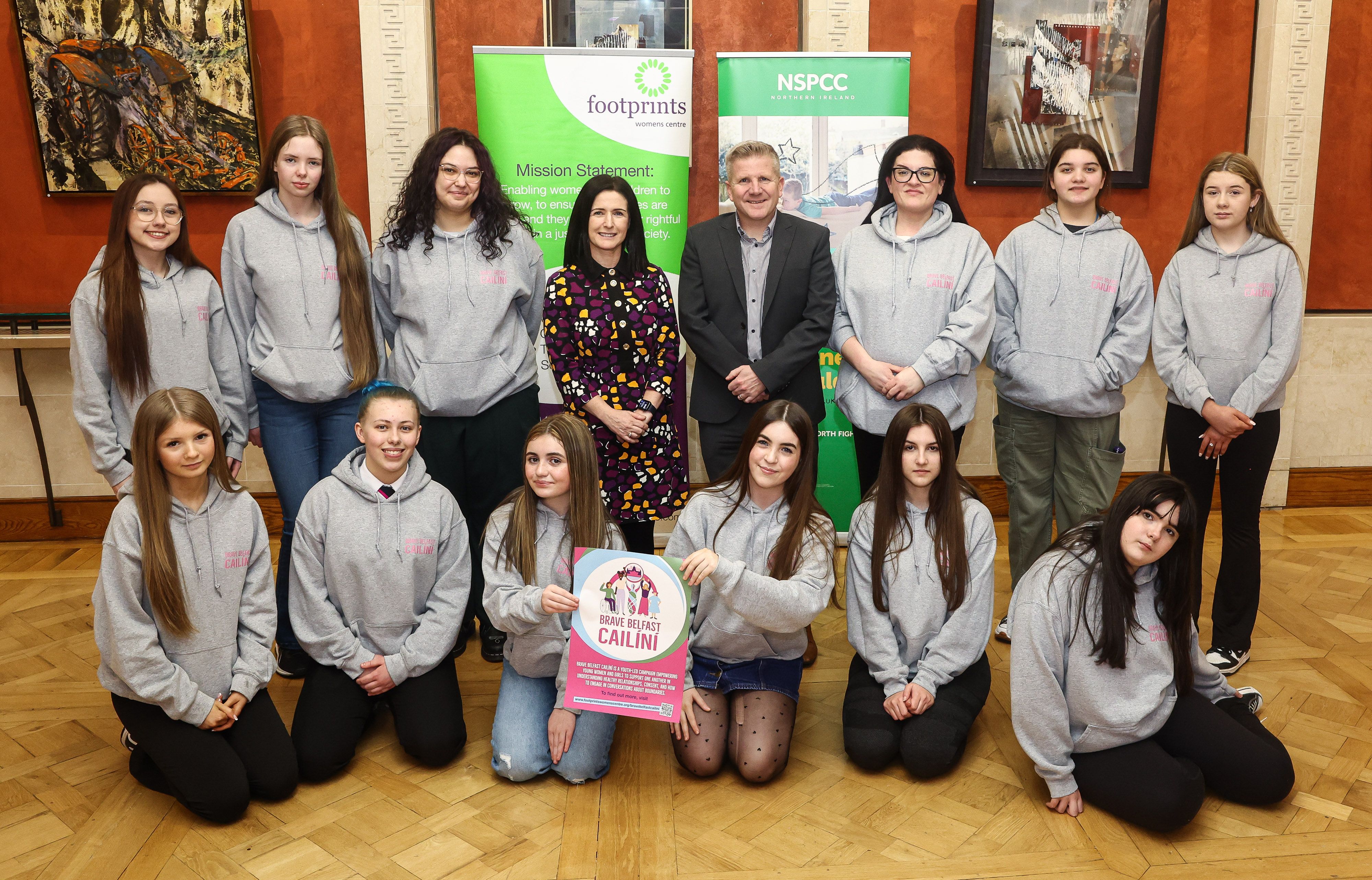 Poleglass girls launch Brave Belfast Cailíní project