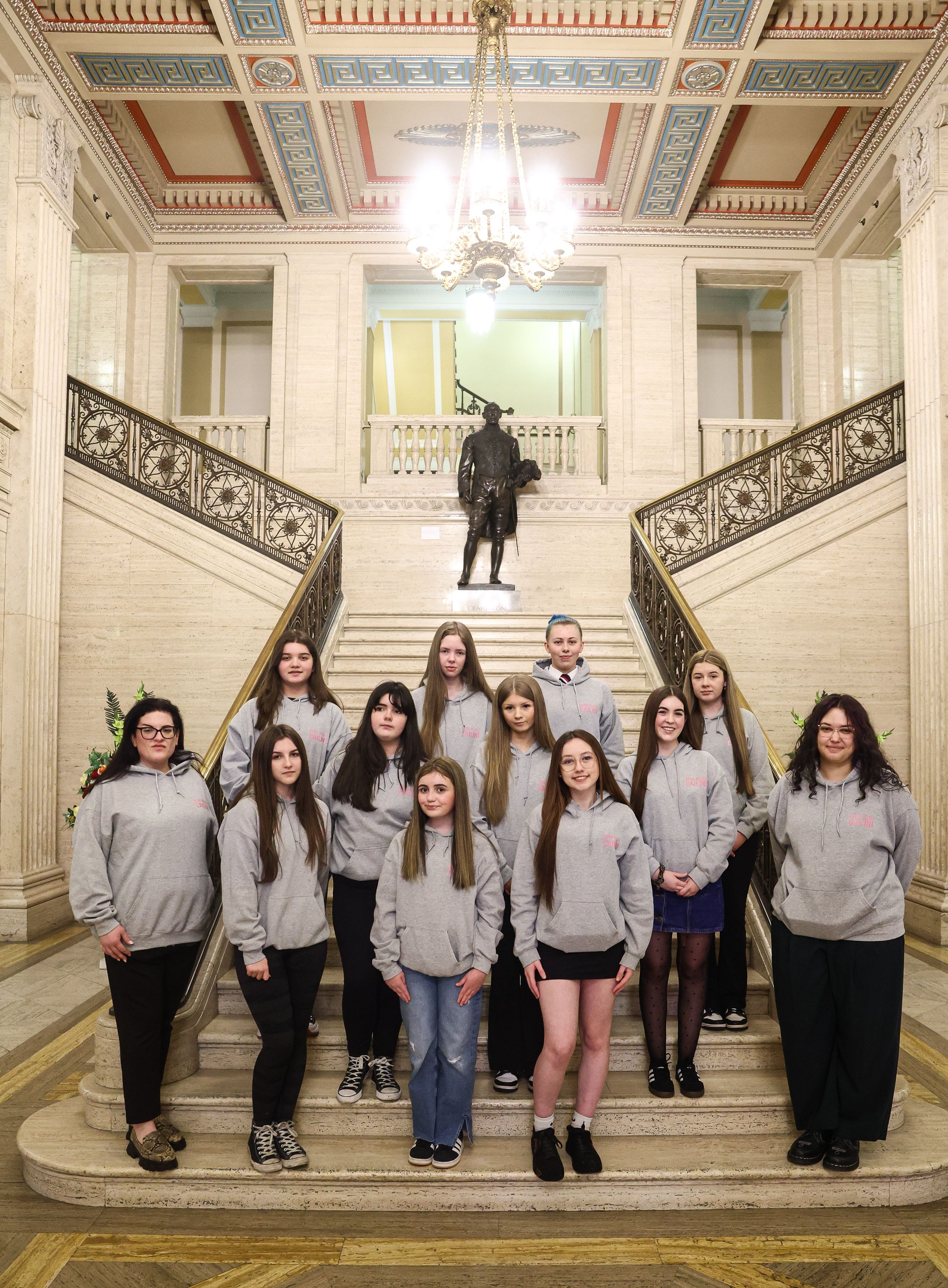 Poleglass girls launch Brave Belfast Cailíní project
