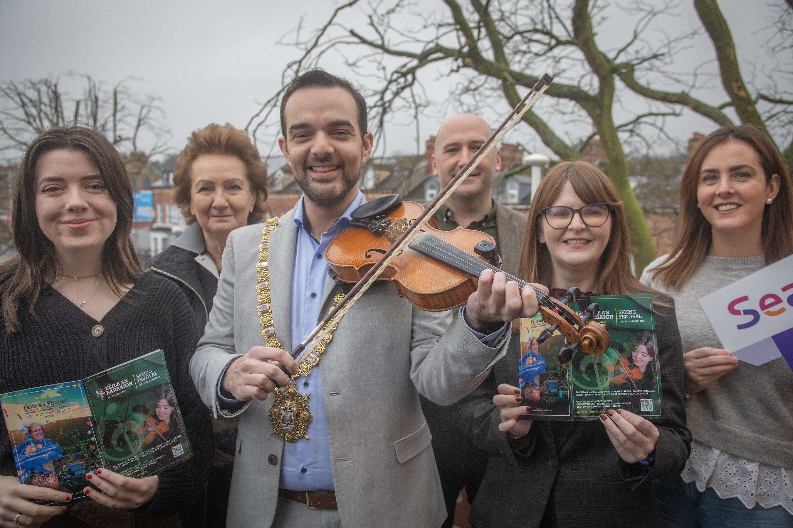 Mayor Micky Murray leads the launch on Wednesday