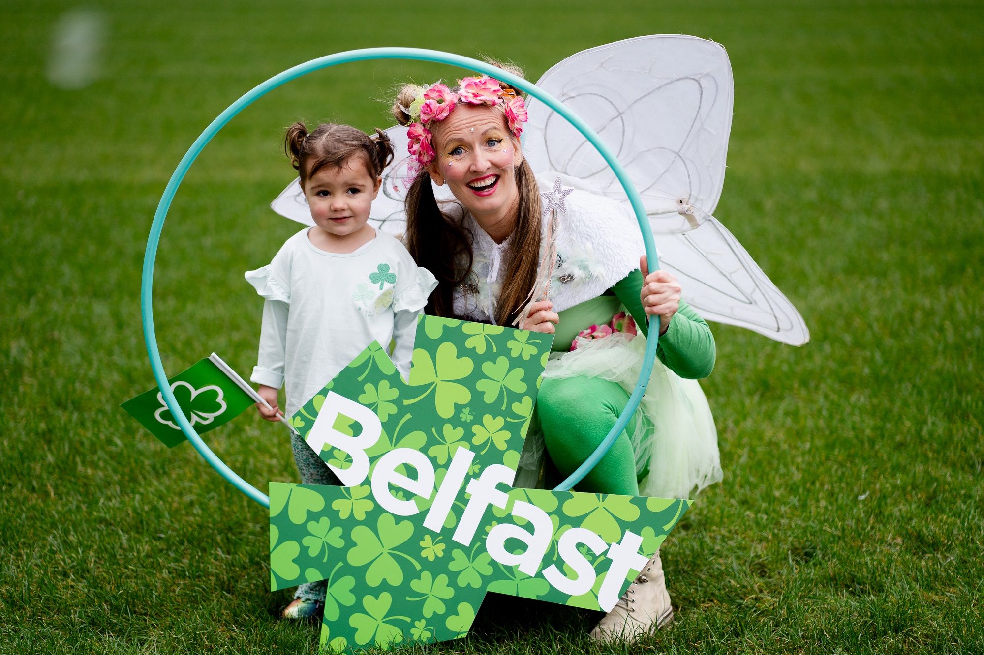Farrah Doyle and Rachel Lindsay from Circusful have helped launch this year’s St Patrick’s Day programme in Belfast.