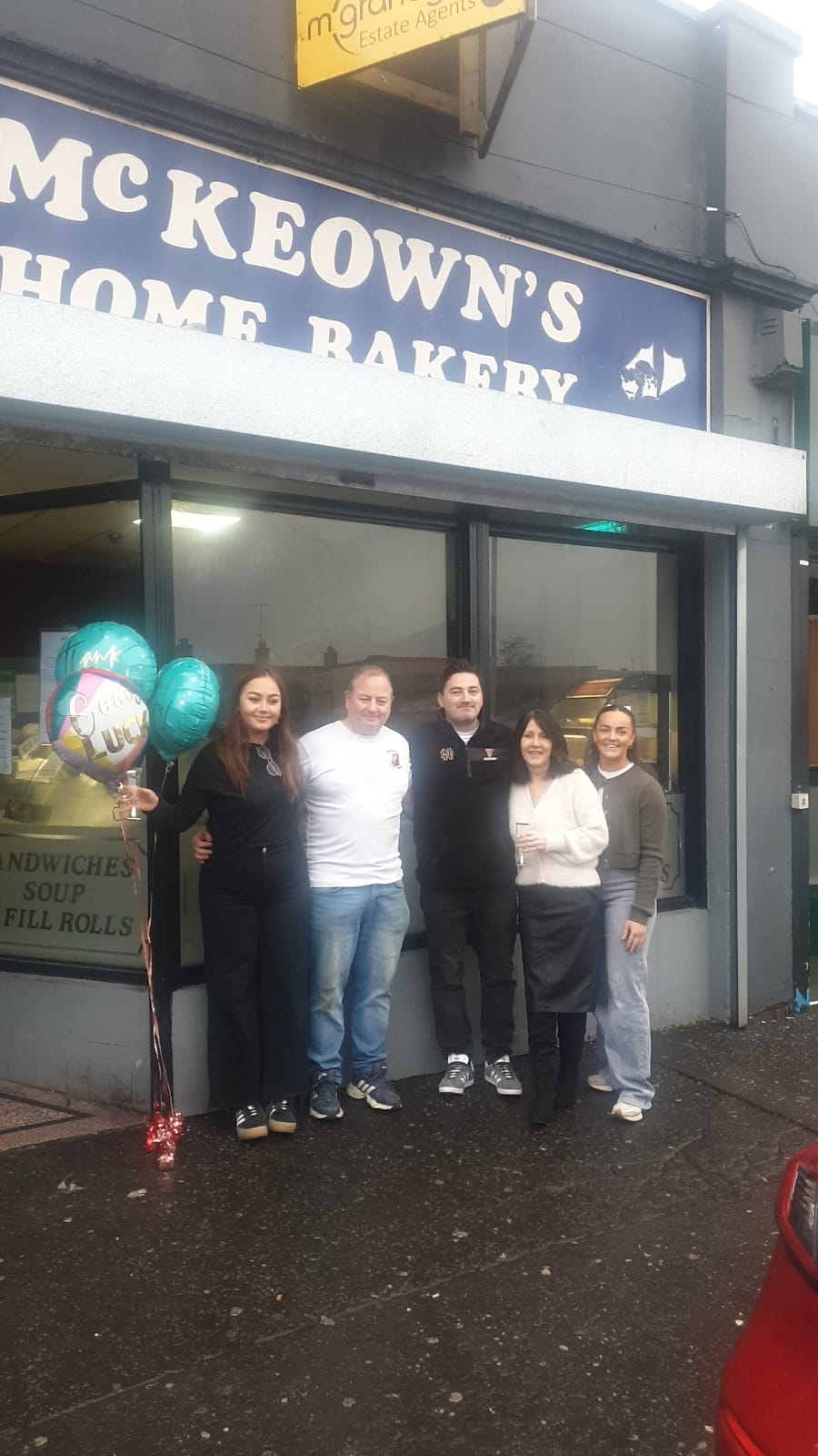 Terry and his family at the popular home bakery