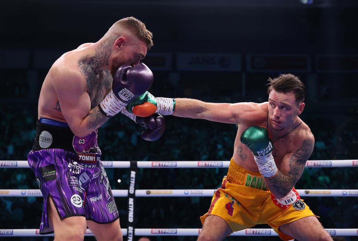 Donovan throws a right