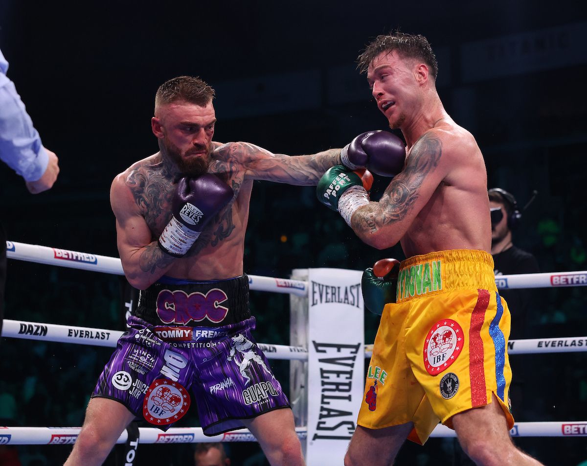 Crocker lands with a left 