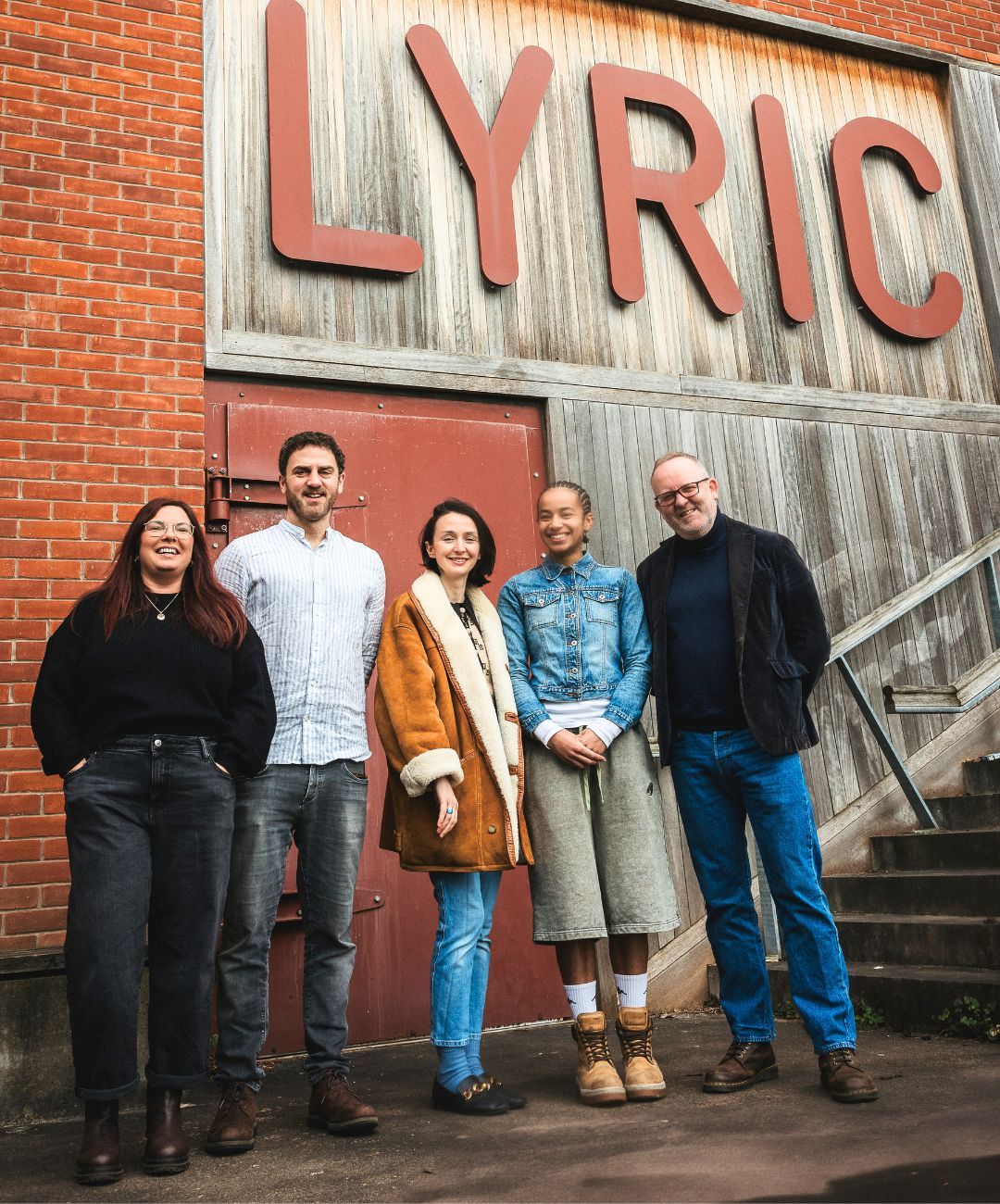 Rhiann Jeffrey, director; Mark Huberman, Richard; Lisa Dwyer Hogg, Hazel; Jeanne Nicole Ní Áinle, Annie; and Jimmy Fay, Executive Producer at Lyric