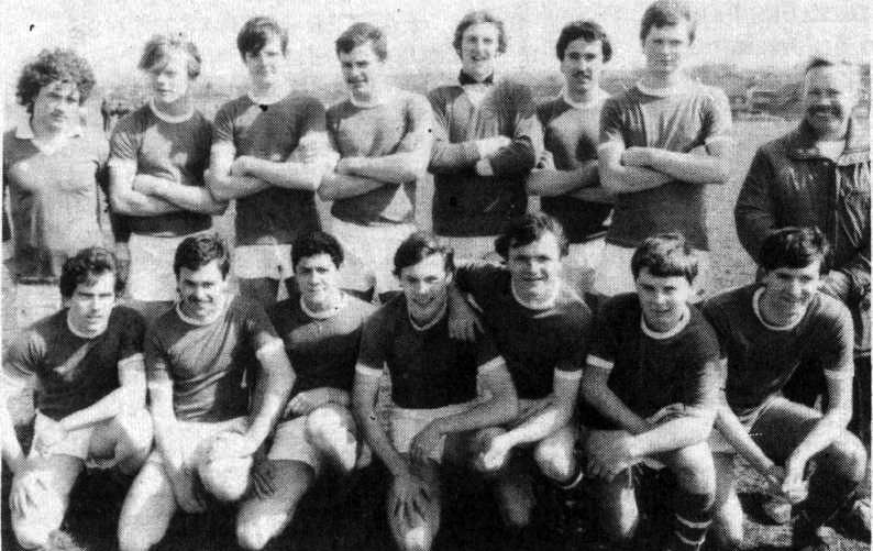 TOP TEAM: St Michael’s ‘Old Boys’ with their coach Eddie Neeson back in April 1984