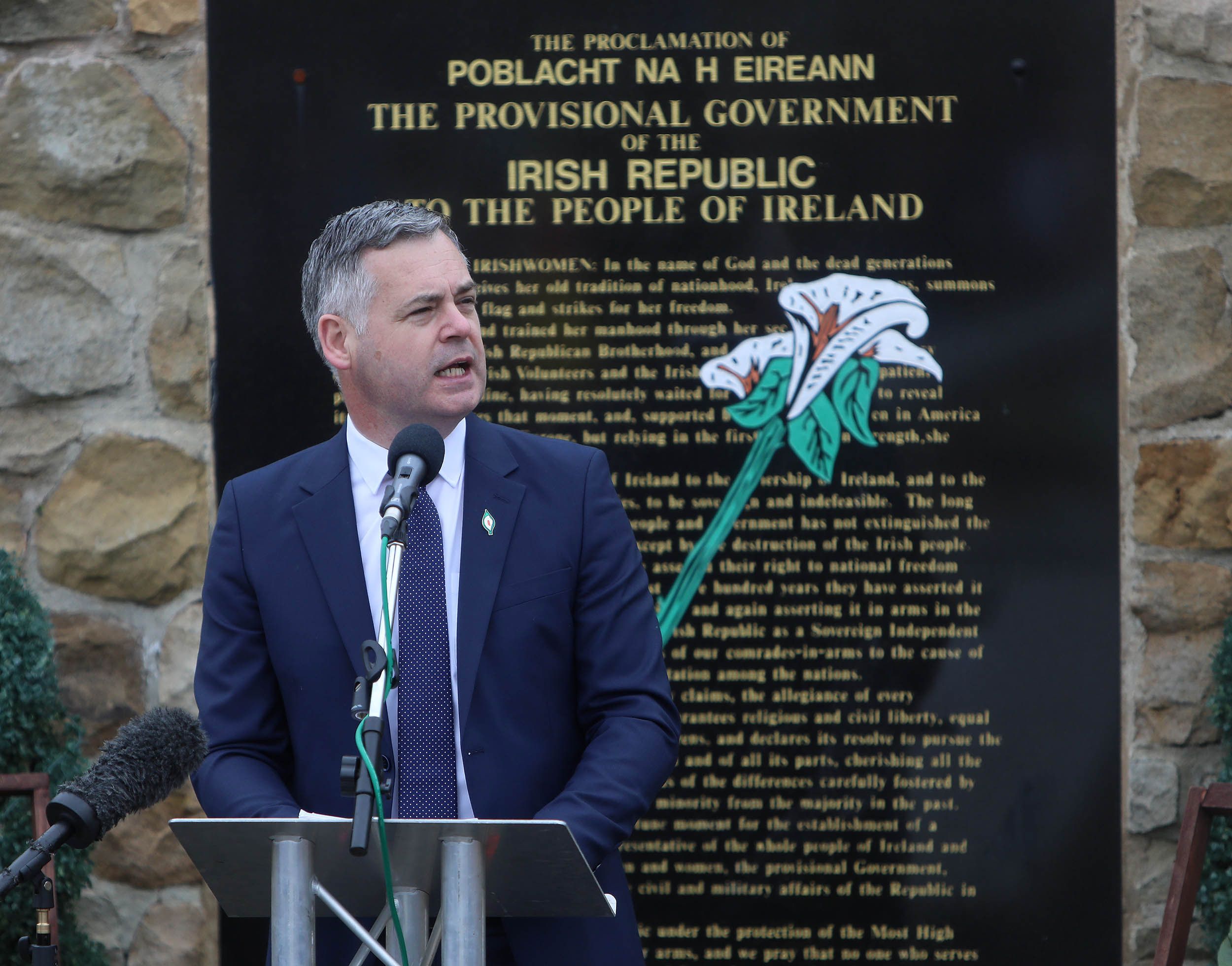 MOMENTUM: Pearse Doherty speaks at Milltown on Easter Sunday