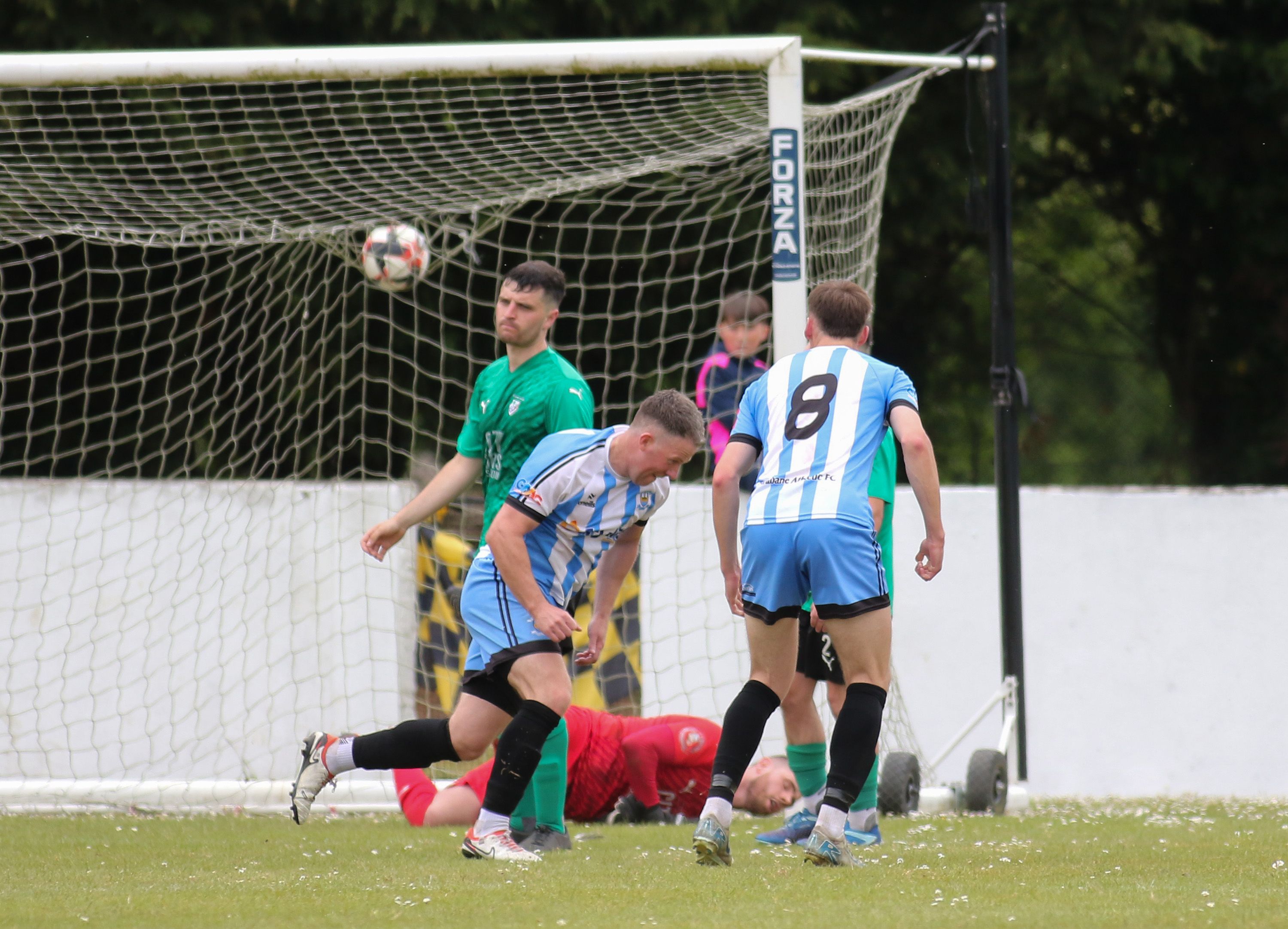 Gary Merritt thumps home the equaliser