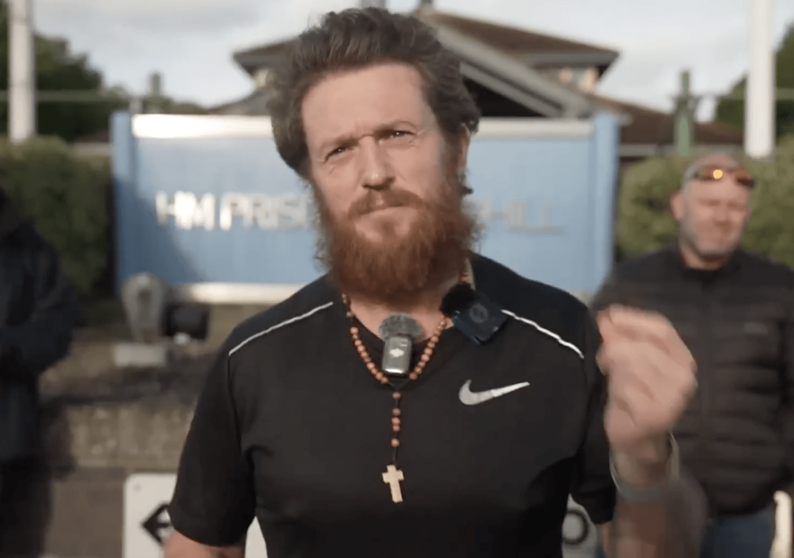 FREE AT LAST: Tommy Robinson Crusoe has been released after seven months in prison