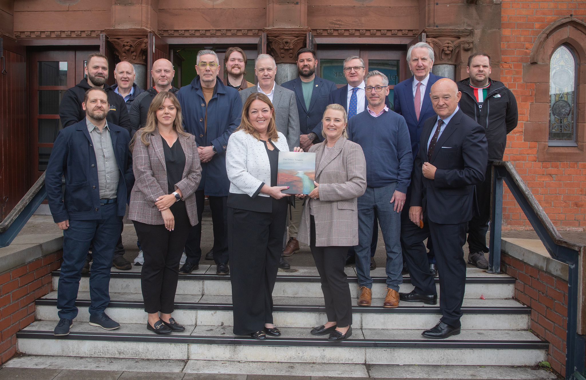 STEPS TO SUCCESS: Attendees at the West Belfast Roundtable with Tina McKenzie