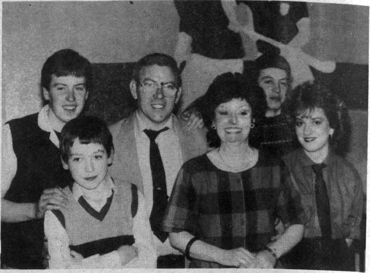 LOOKING BACK: Jim and Mary Murray celebrated their 25th wedding anniversary with their family and friends in the O’Donnell’s Club. Pictured were also Martin, Alan, Barbara and Jim