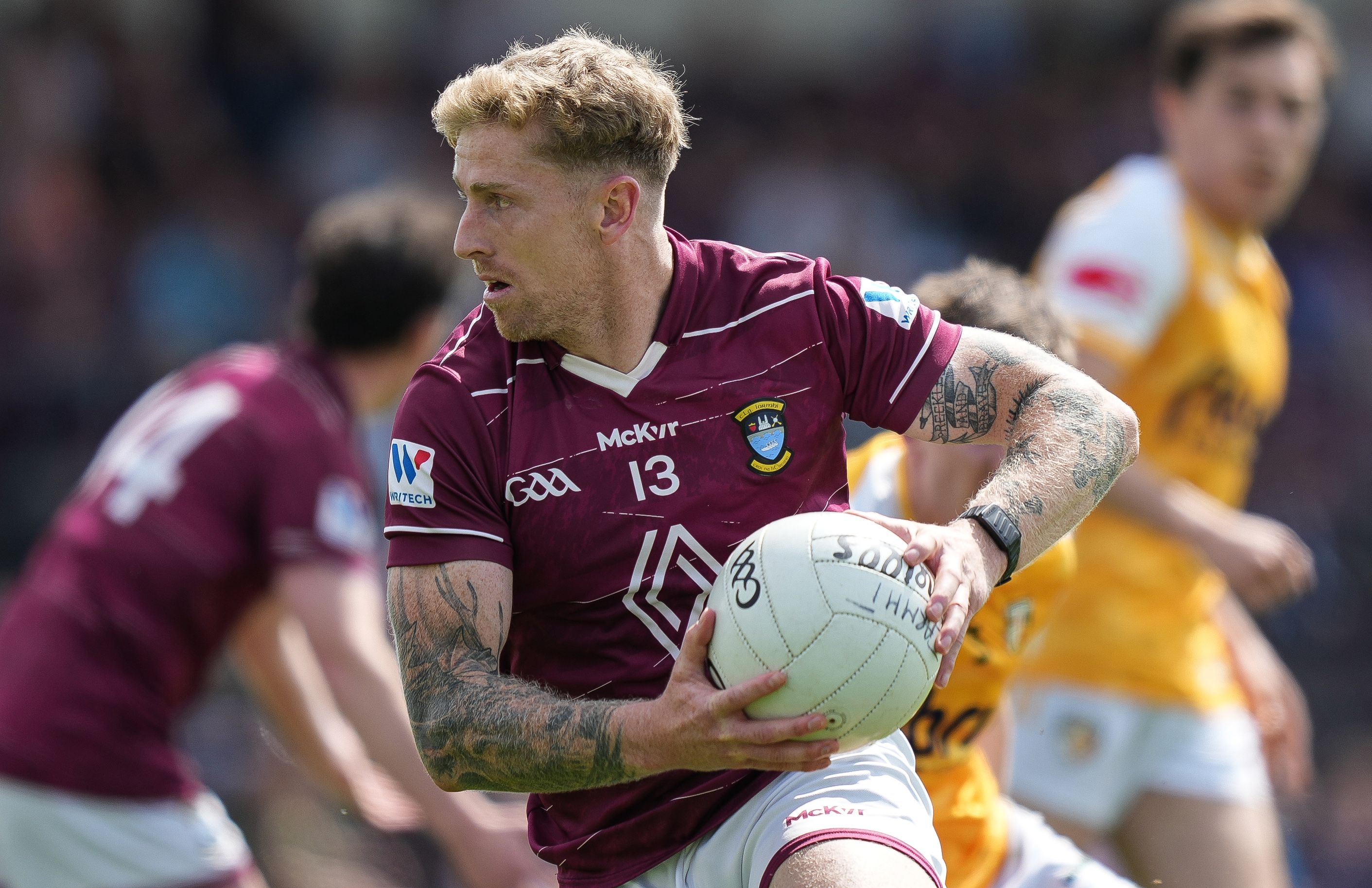 Luke Loughlin matched Antrim's tally of 1-17 on his own 