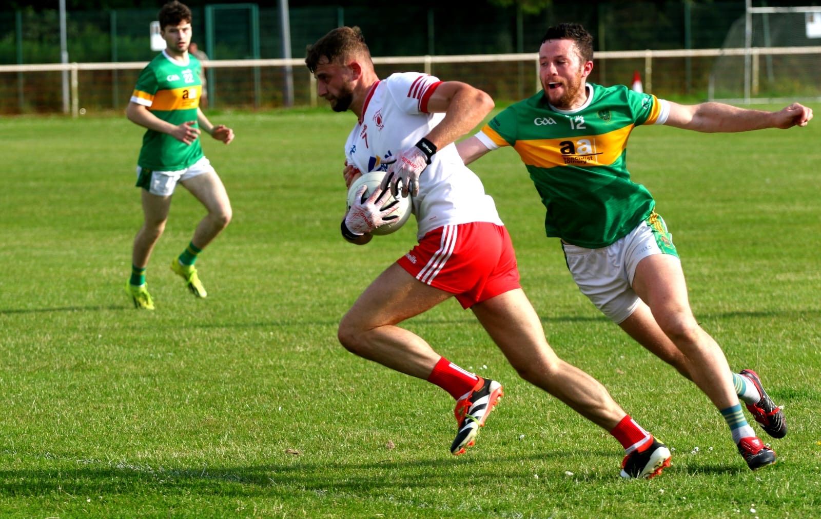 DESPAIR: Lamh Dhearg blew their lead with a seven point swing