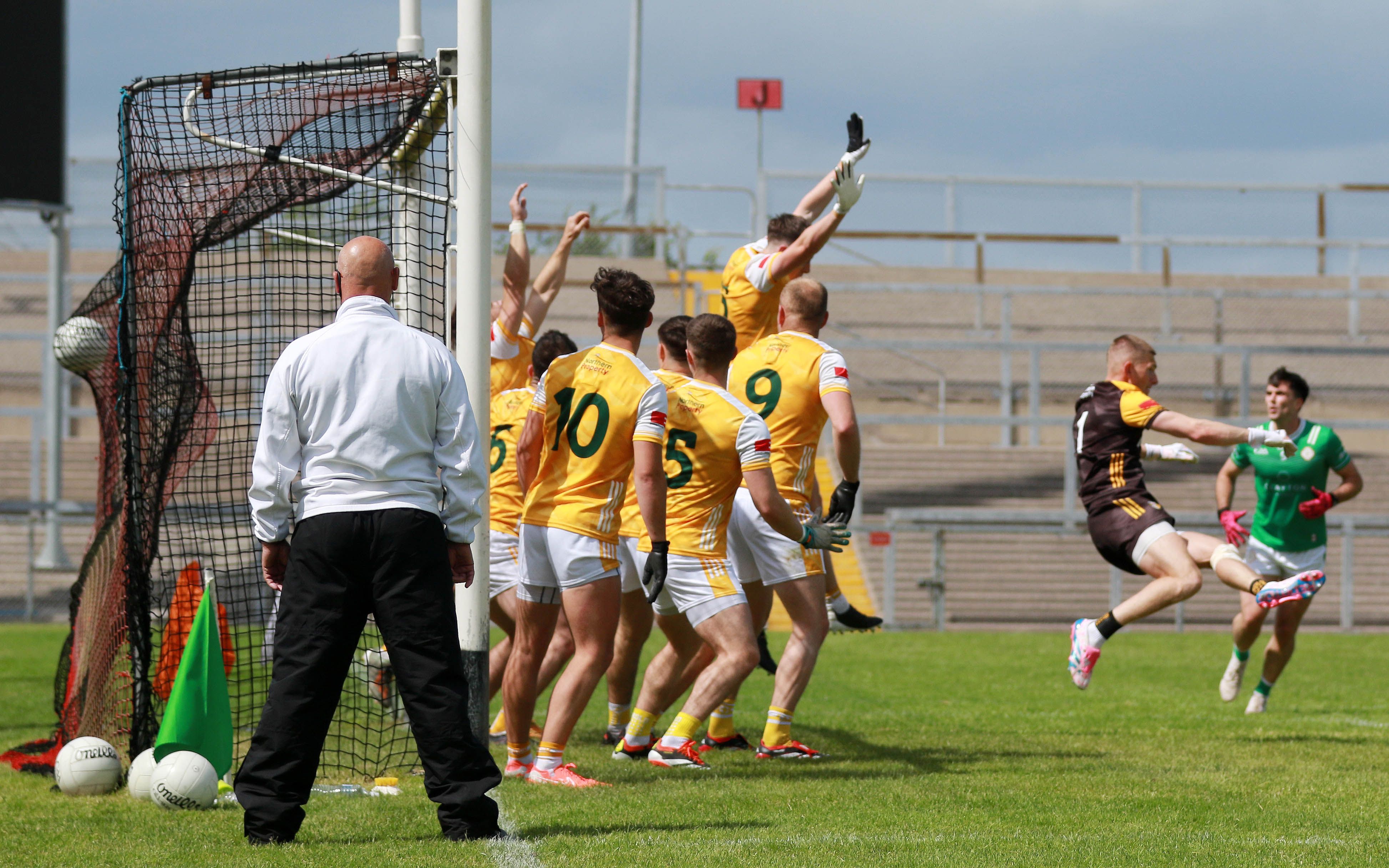 London's Shay Rafter finds the net late on
