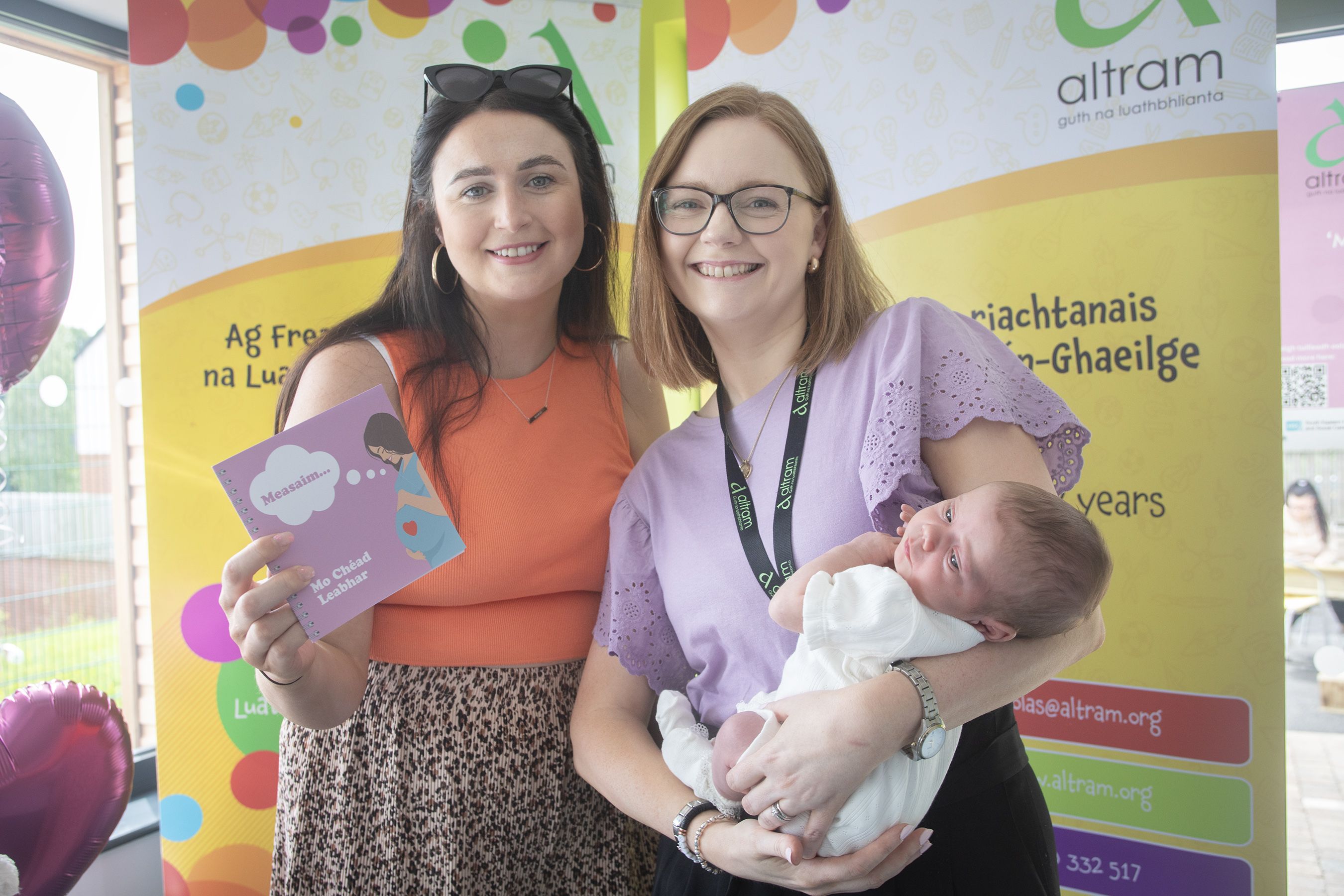 Margaret Connolly and Wendy Mistéil and little Etain Murray
