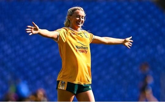 SUCCESS: Áine Tubridy celebrates as her side eye All-Ireland glory once more