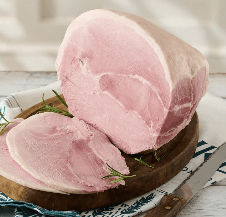 SUMMER TREAT: The ham was unglazed in the warm months
