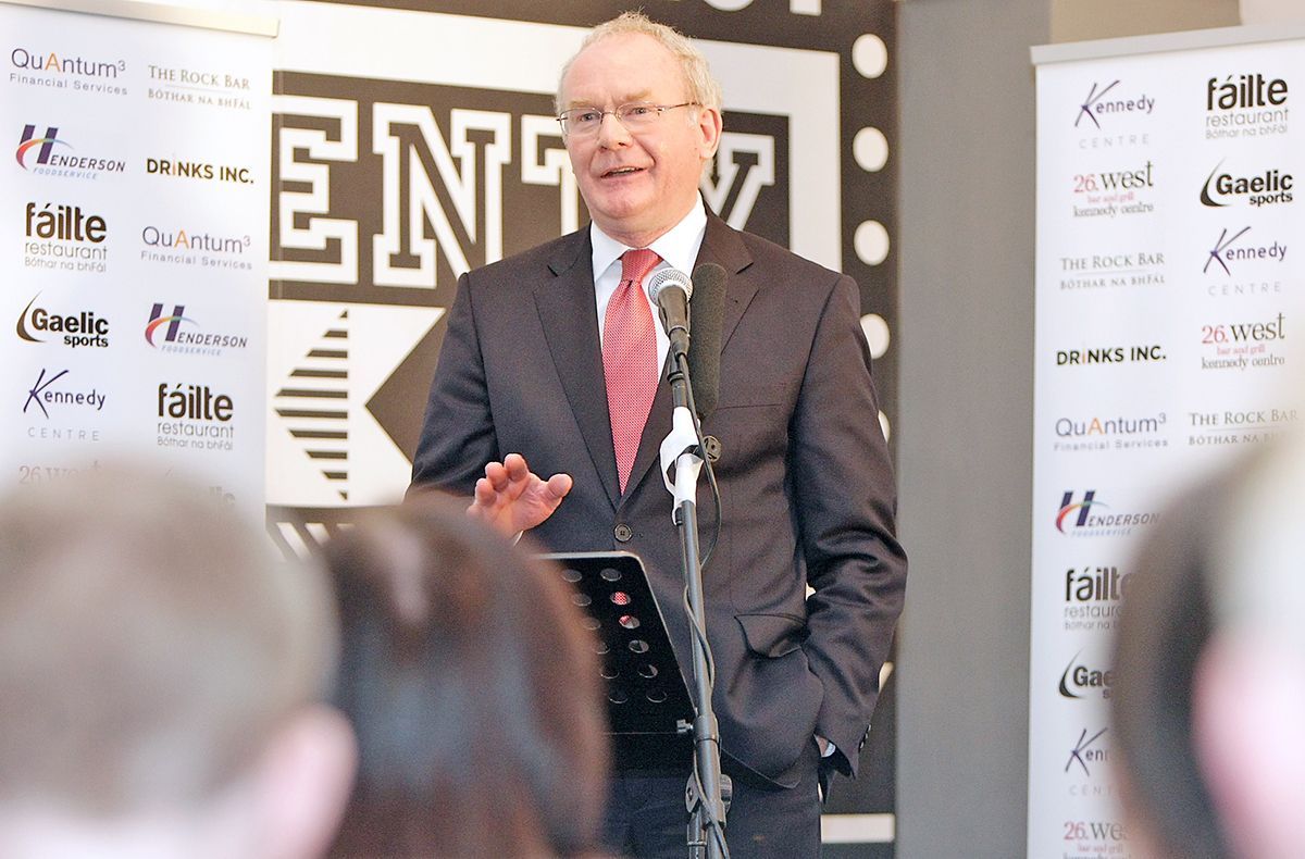 HONOUR: Jim McVeigh has penned a fitting tribute to Martin McGuinness – ‘Our Martin’ will be launched at Féile on August 2