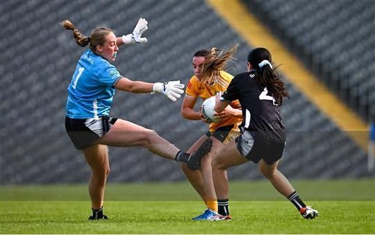 LEADER: Captain Bronagh Devlin led the attack for Antrim