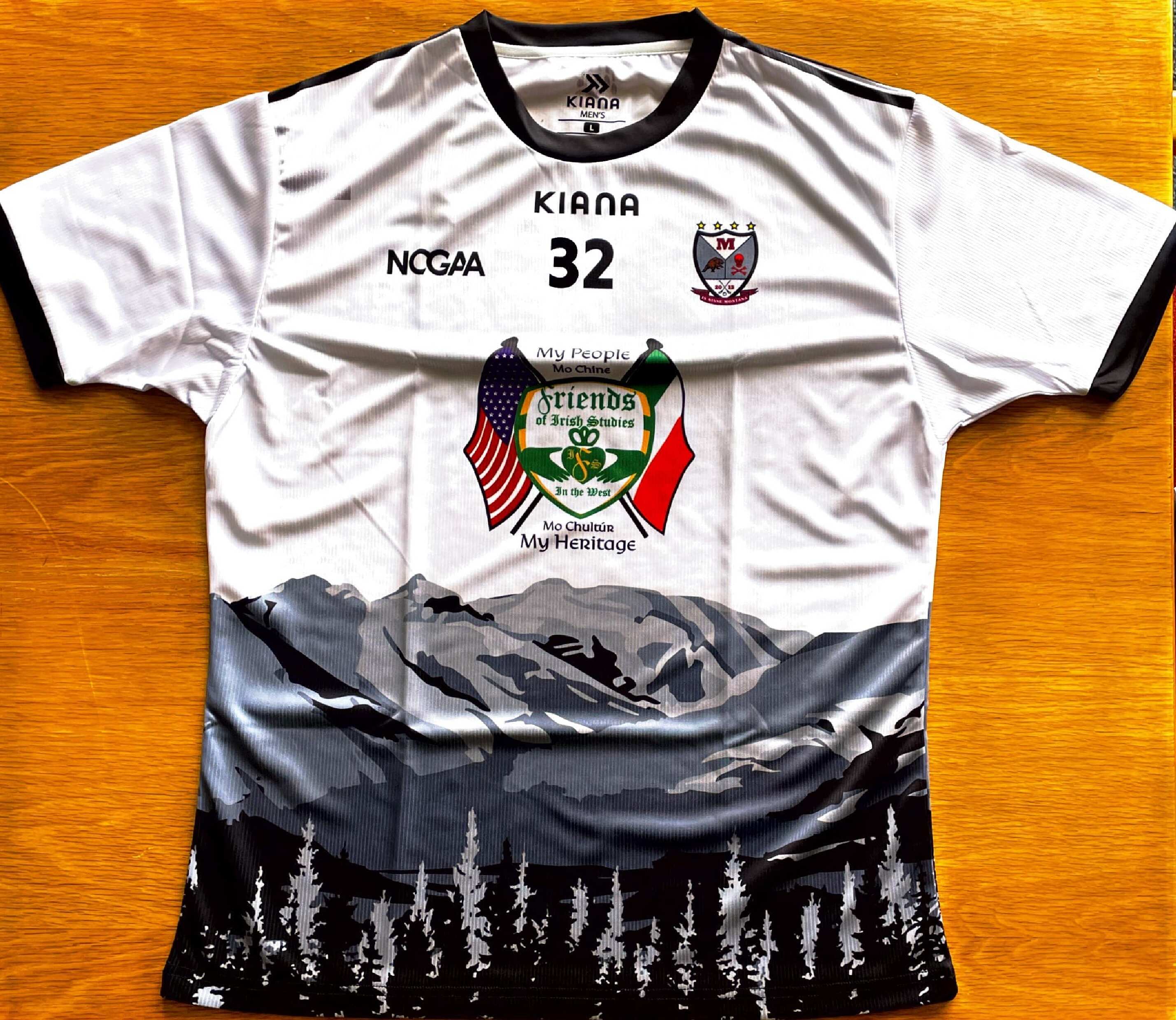The Montana 'Grizzlies' jersey which was donated to Lámh Dhearg earlier this year