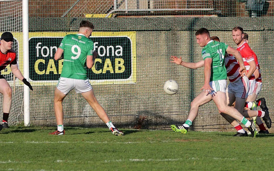 GOAL THREAT: Adam Loughran scored two goals for Aghagallon on Friday evening