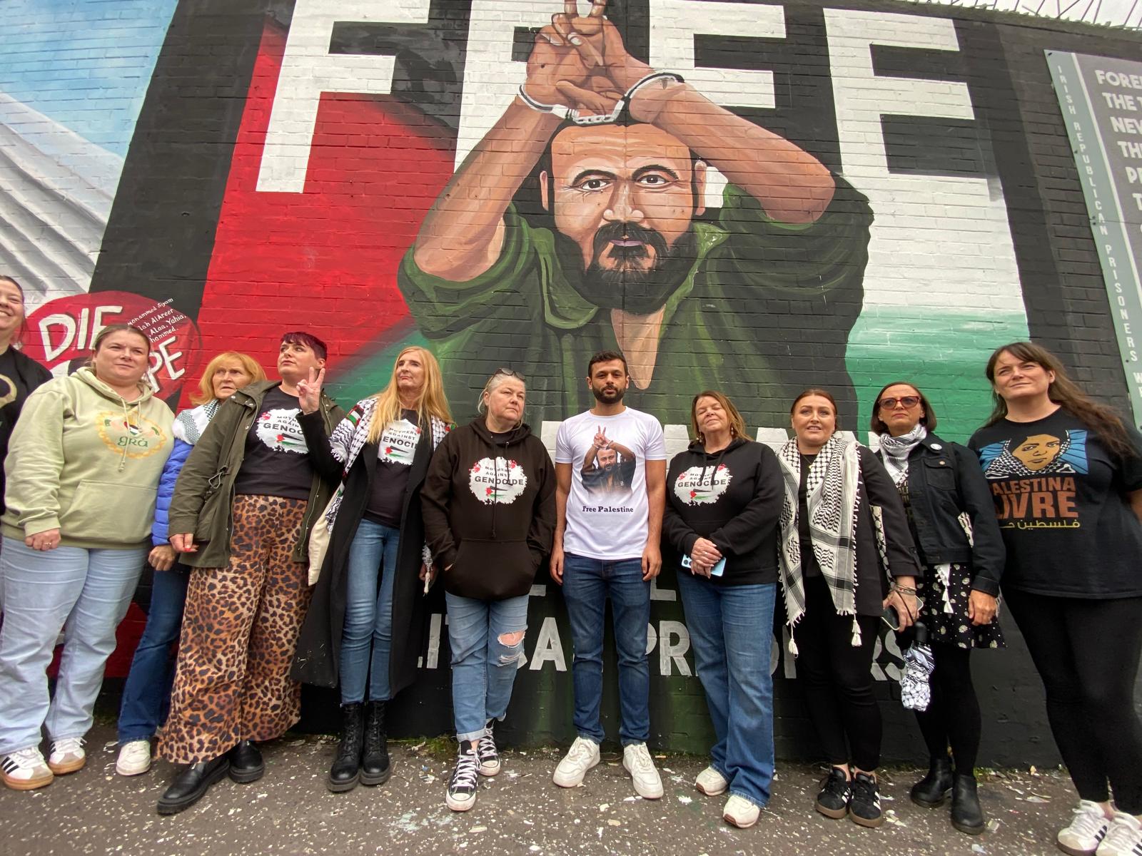 At the launch on Friday with Mothers Against Genocide