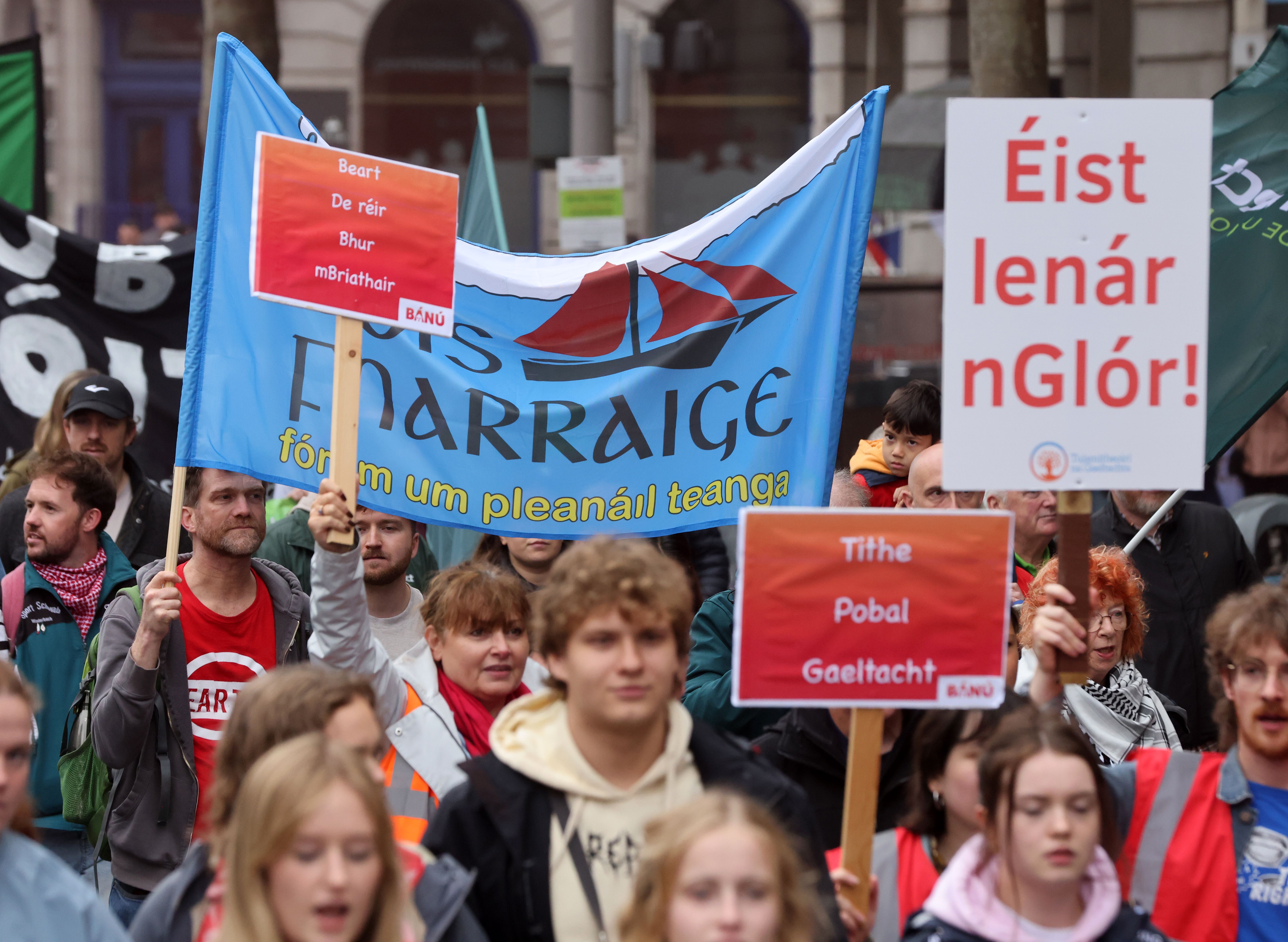 LOUD AND PROUD: The CEARTA demonstration in Dublin 