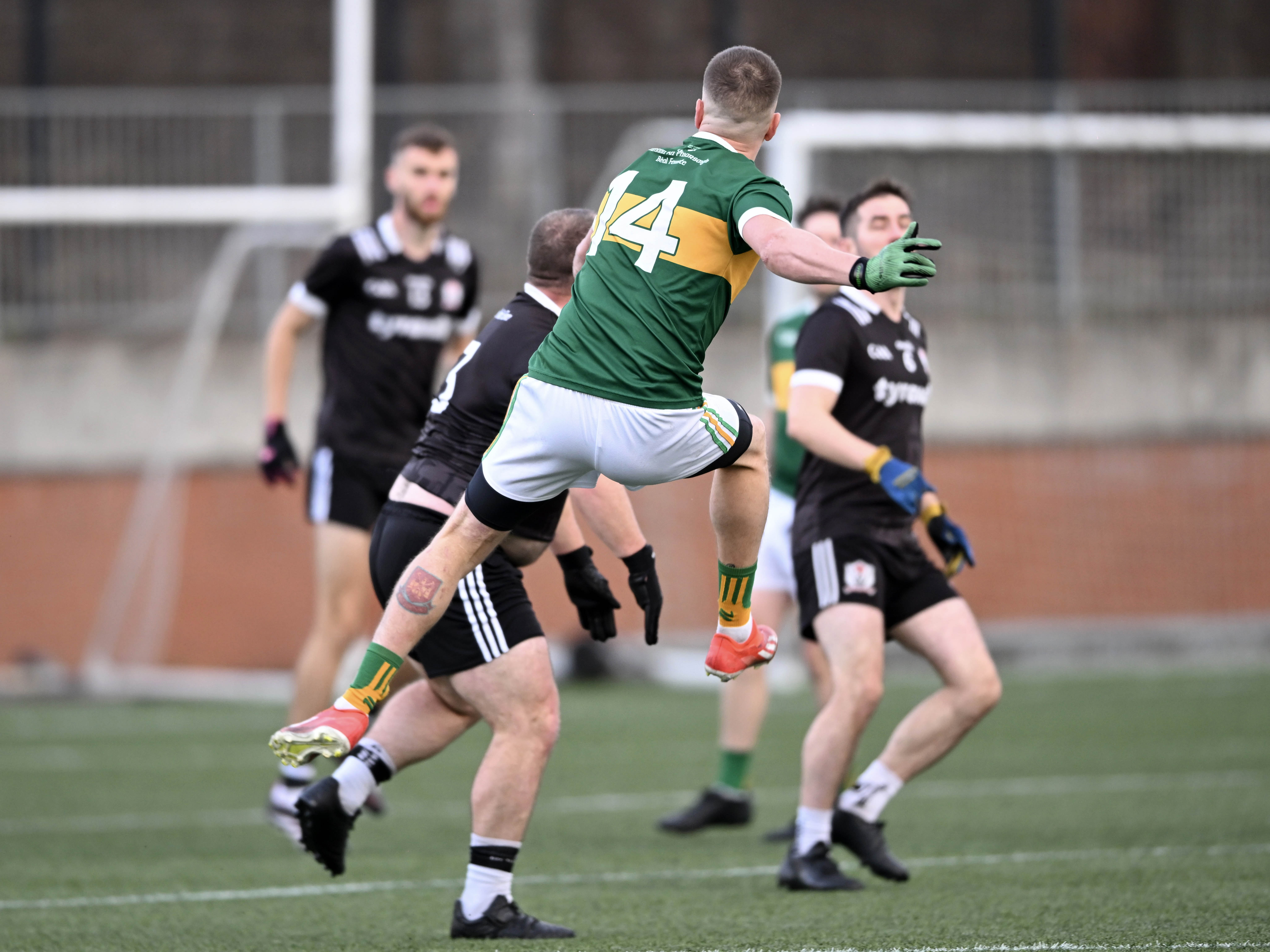 STAR-MAN: Liam Deegan strikes for Pearse's