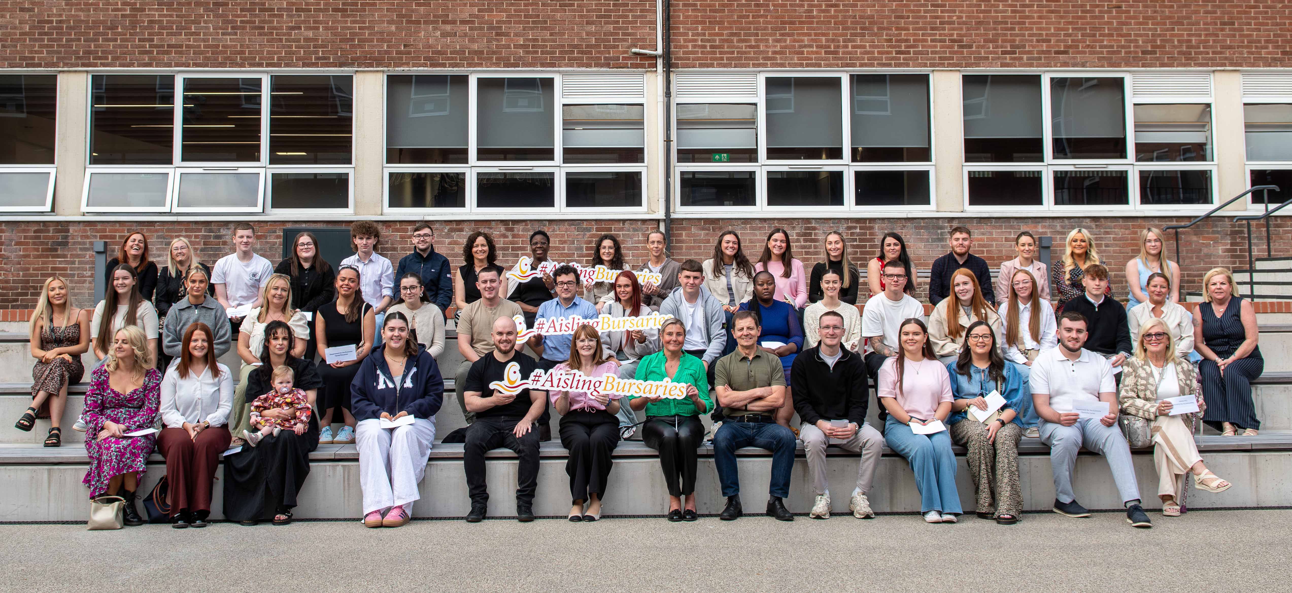 Some of this year's Aisling Education Bursaries recipients