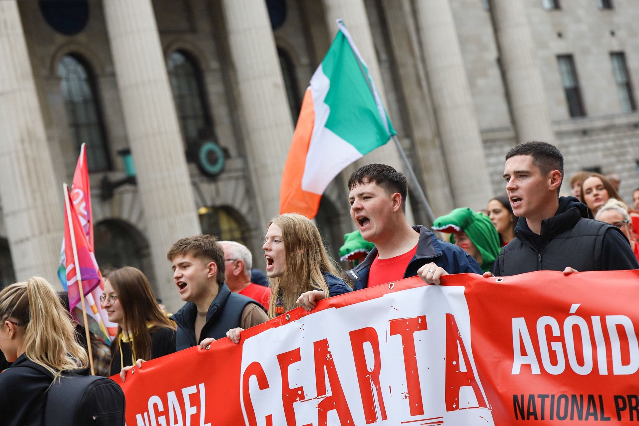 Thousands took to the streets of Dublin on Saturday