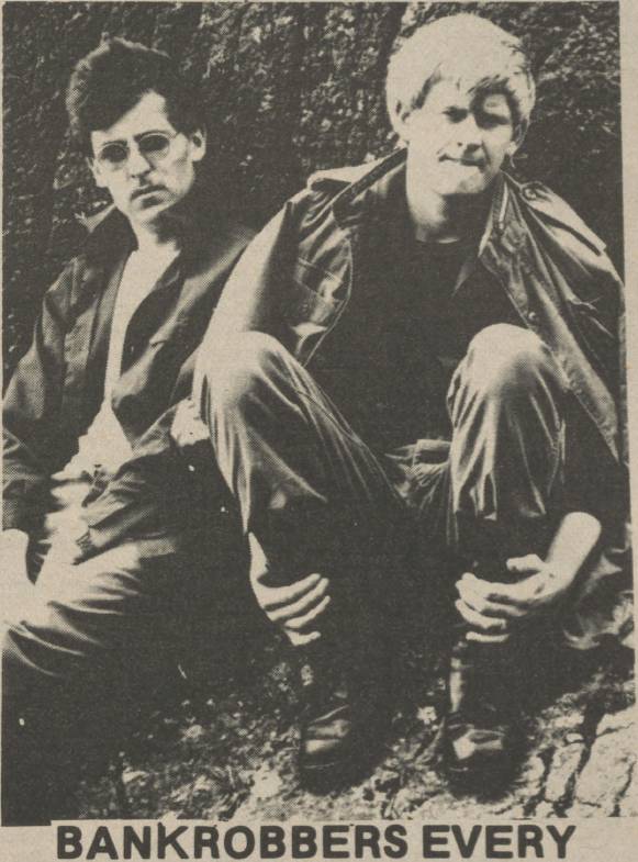 Seamie O'Neill and Joby Fox during their Bankrobbers days