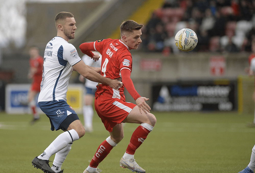 A much changed Cliftonville side suffered a late defeat at home